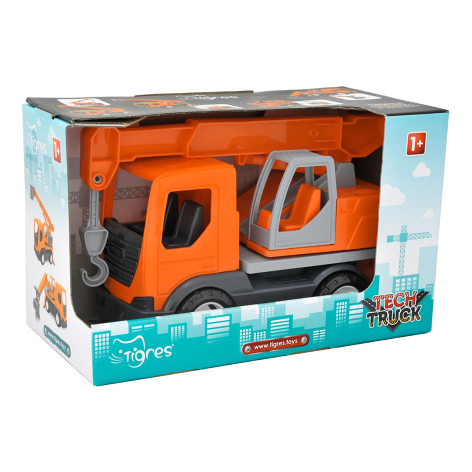 Машинка Tigres TechTruck кран в коробці 39890 Фото №:2
