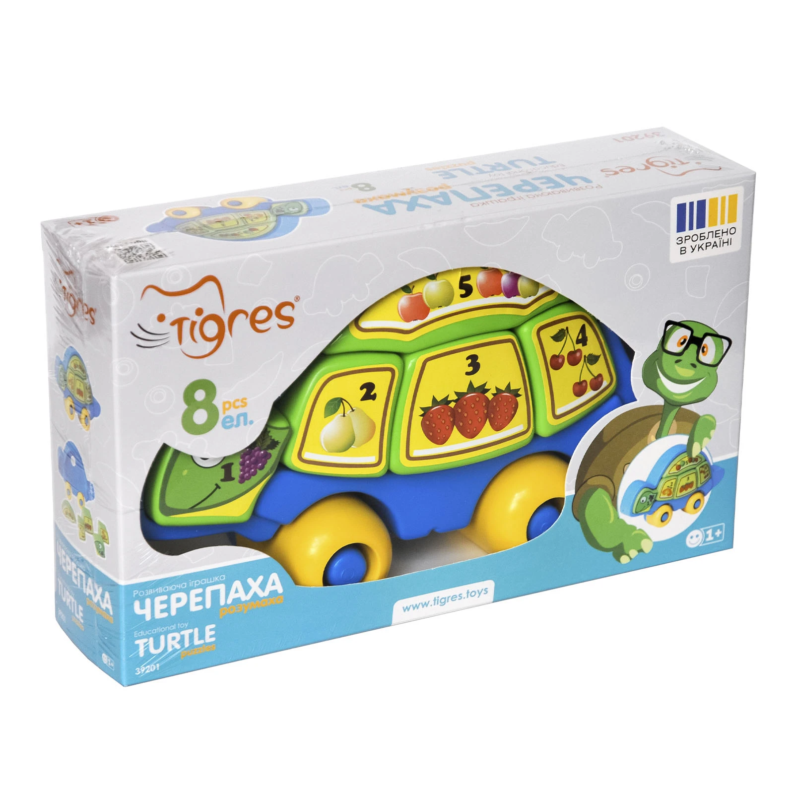 Іграшка Tigres розвиваюча Черепаха-розумаха 8 елементів 39201 Фото №:2