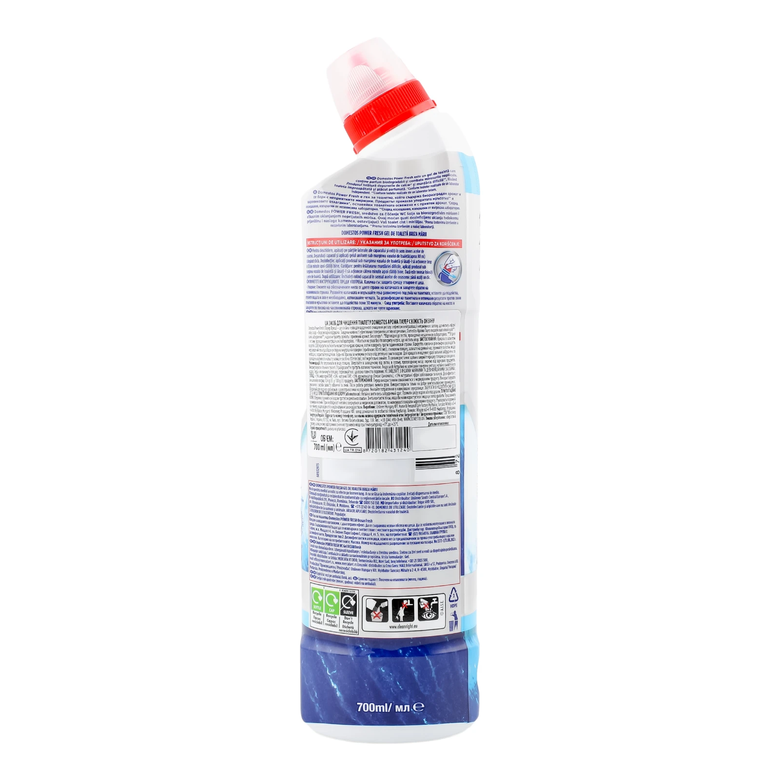 Засіб для чищення Domestos для туалету Power Fresh Свіжість океану 700мл фото 2