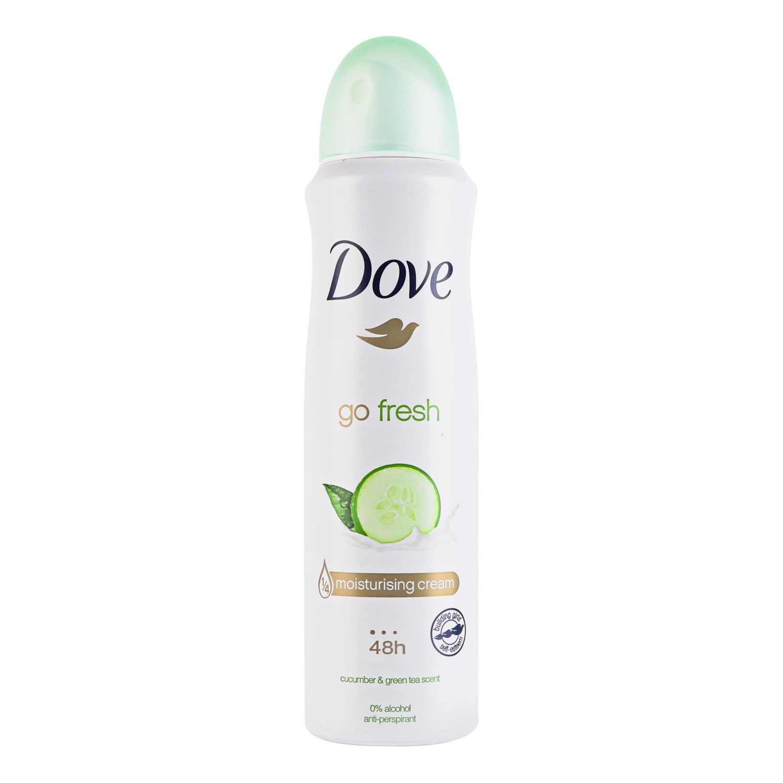 Антиперспірант Dove Go fresh Cucumber&Green tea scent аерозоль 150мл Фото навігації №:1