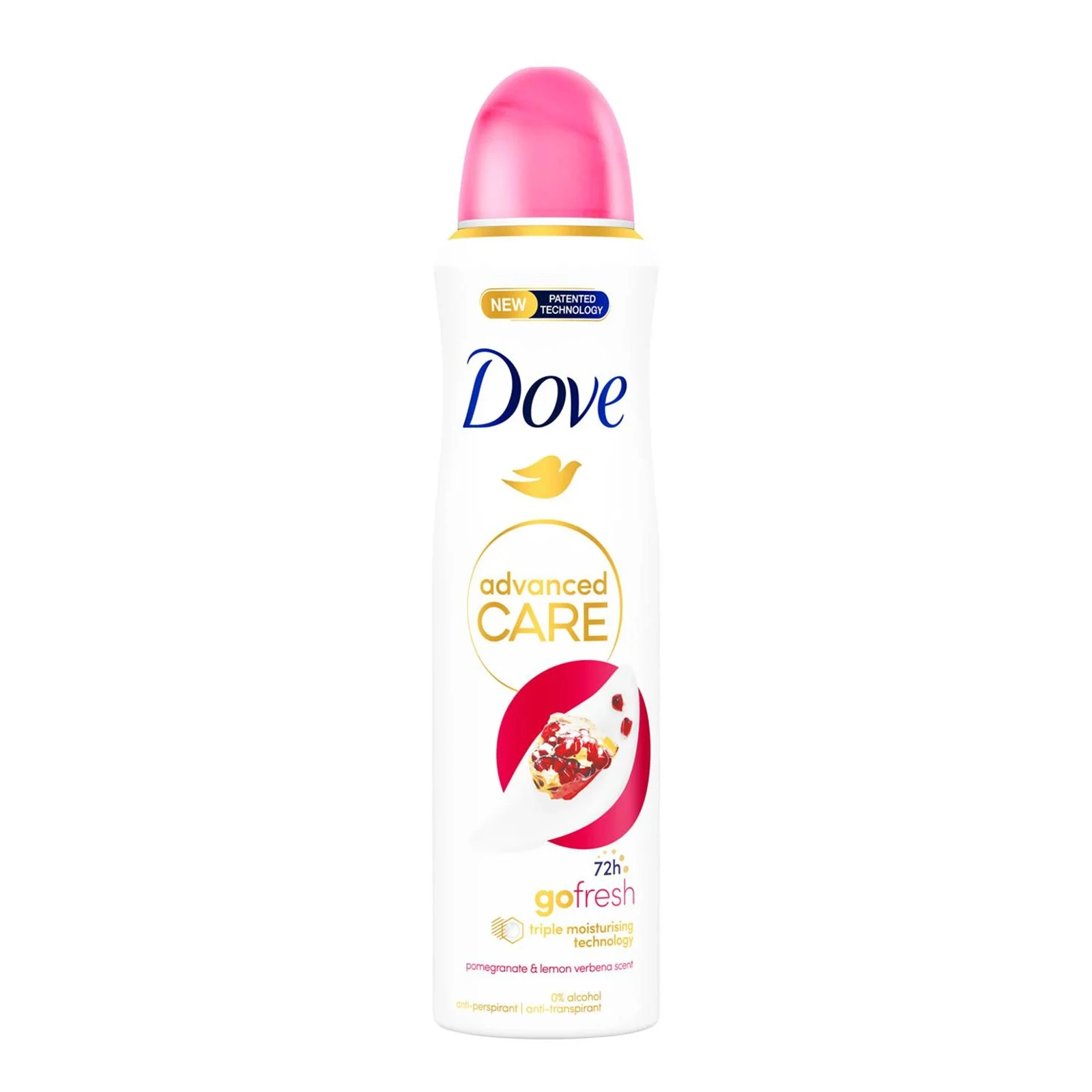 Антиперспірант Dove Go fresh Pomegranate&Lemon verbena scent аерозоль 150мл Фото №:1