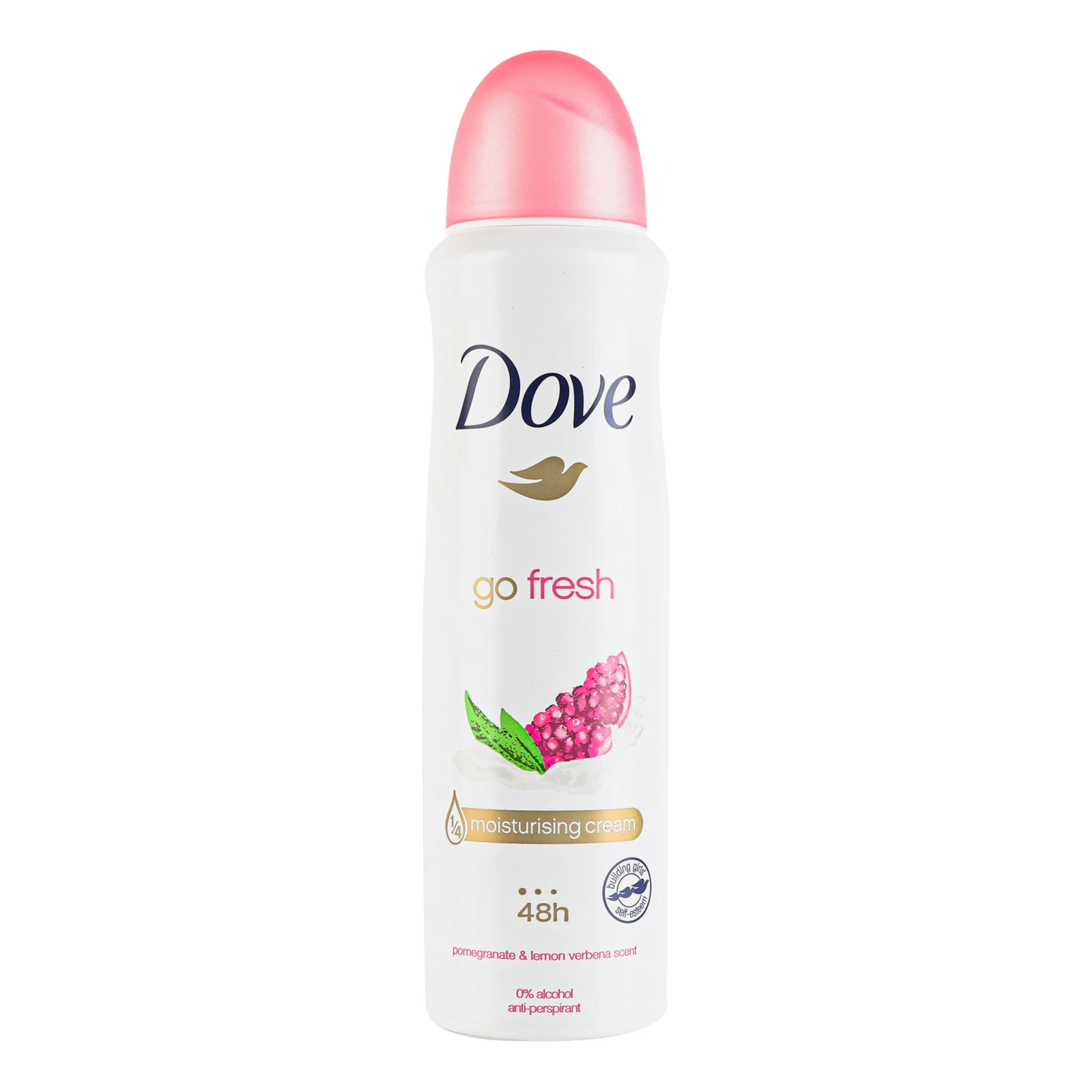 Антиперспірант Dove Go fresh Pomegranate&Lemon verbena scent аерозоль 150мл Фото навігації №:1