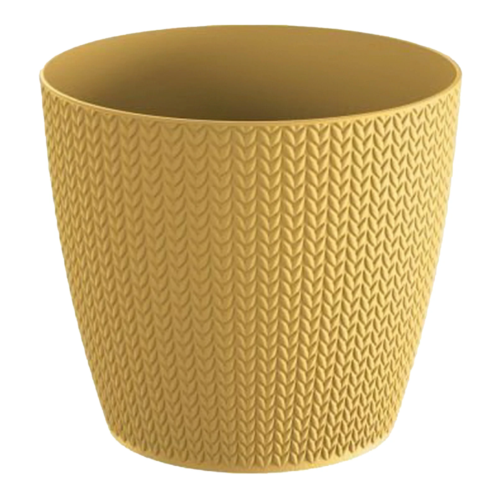 Горщик для квітів Wheaty круглий гірчичний 130мм Фото №:1