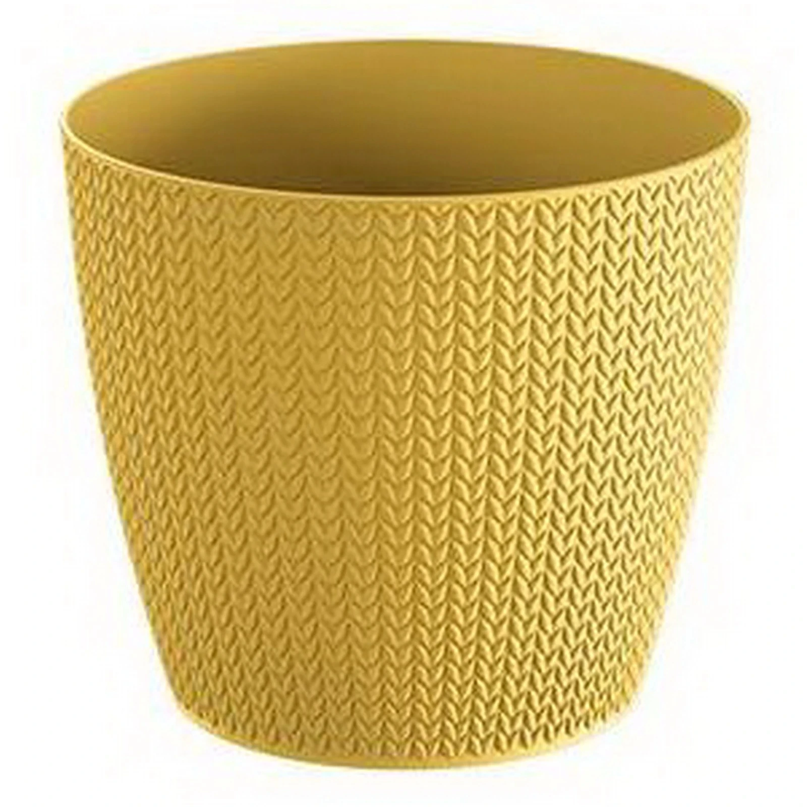 Горщик для квітів  Prosperplast Wheaty круглий гірчичний 190мм Фото №:1