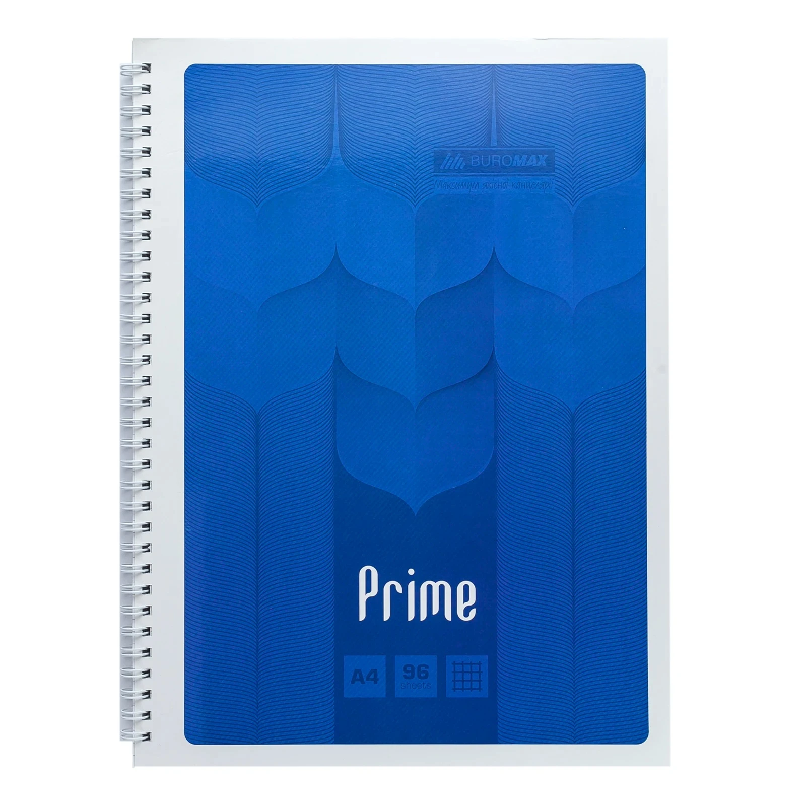 Зошит для нотаток Prime 96арк А4 клітинка картонна обкладинка синій Фото №:1