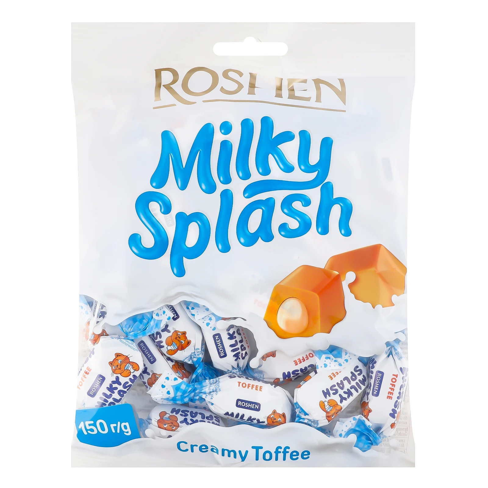 Цукерки Roshen Milky Splash Creamy Toffee 150г