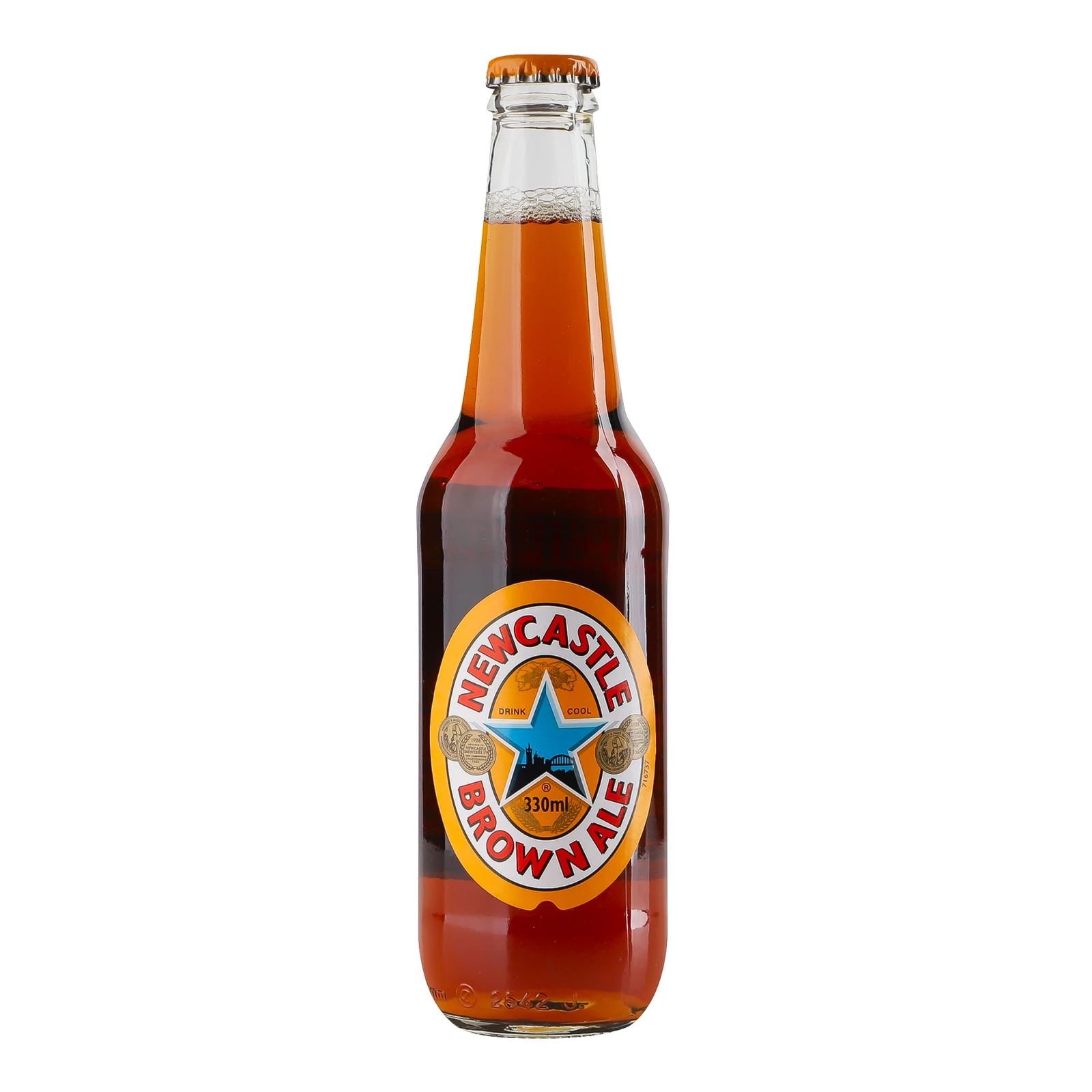 Пиво Newcastle Brown Ale напівтемне пастеризоване 4.7% 0.33л Фото №:1