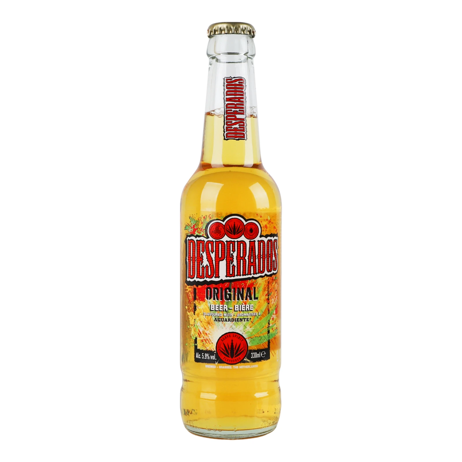 Пиво спеціальне Desperados Original світле пастеризоване з ароматом агави 5.9% 330мл Фото №:1