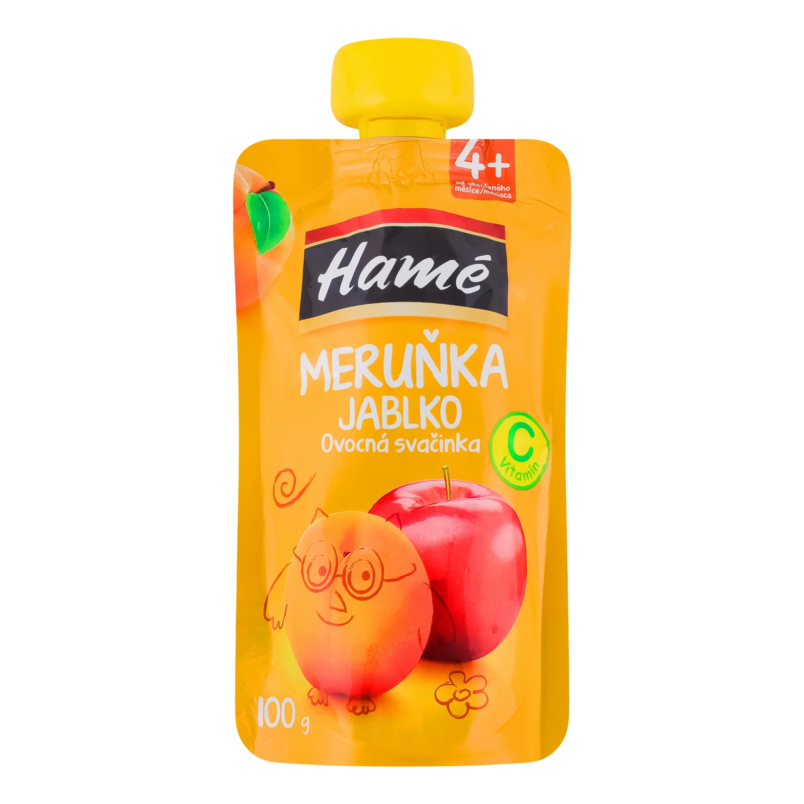 Пюре Hame на фруктовій основі Абрикос-яблуко для дітей від 4-х місяців 100г Фото №:1
