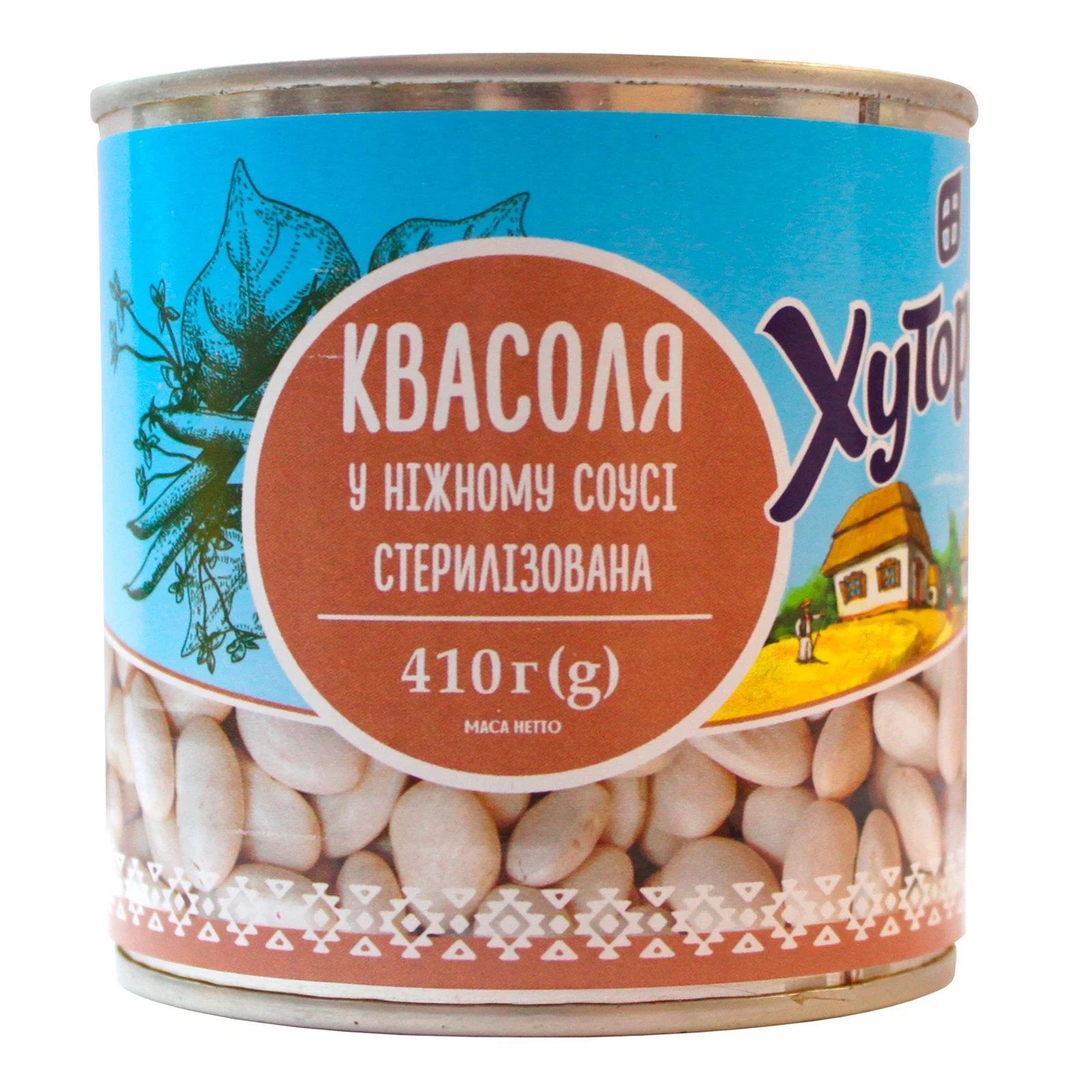 Квасоля Хуторок у ніжному соусі 410г Фото №:1