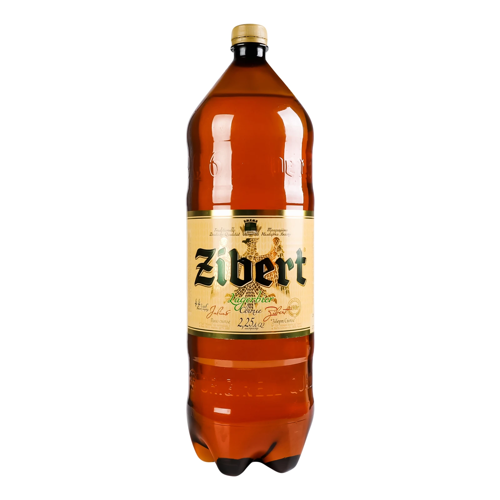 Пиво Zibert Lagerbier світле пастеризоване 4.4% 2.25л Фото №:1