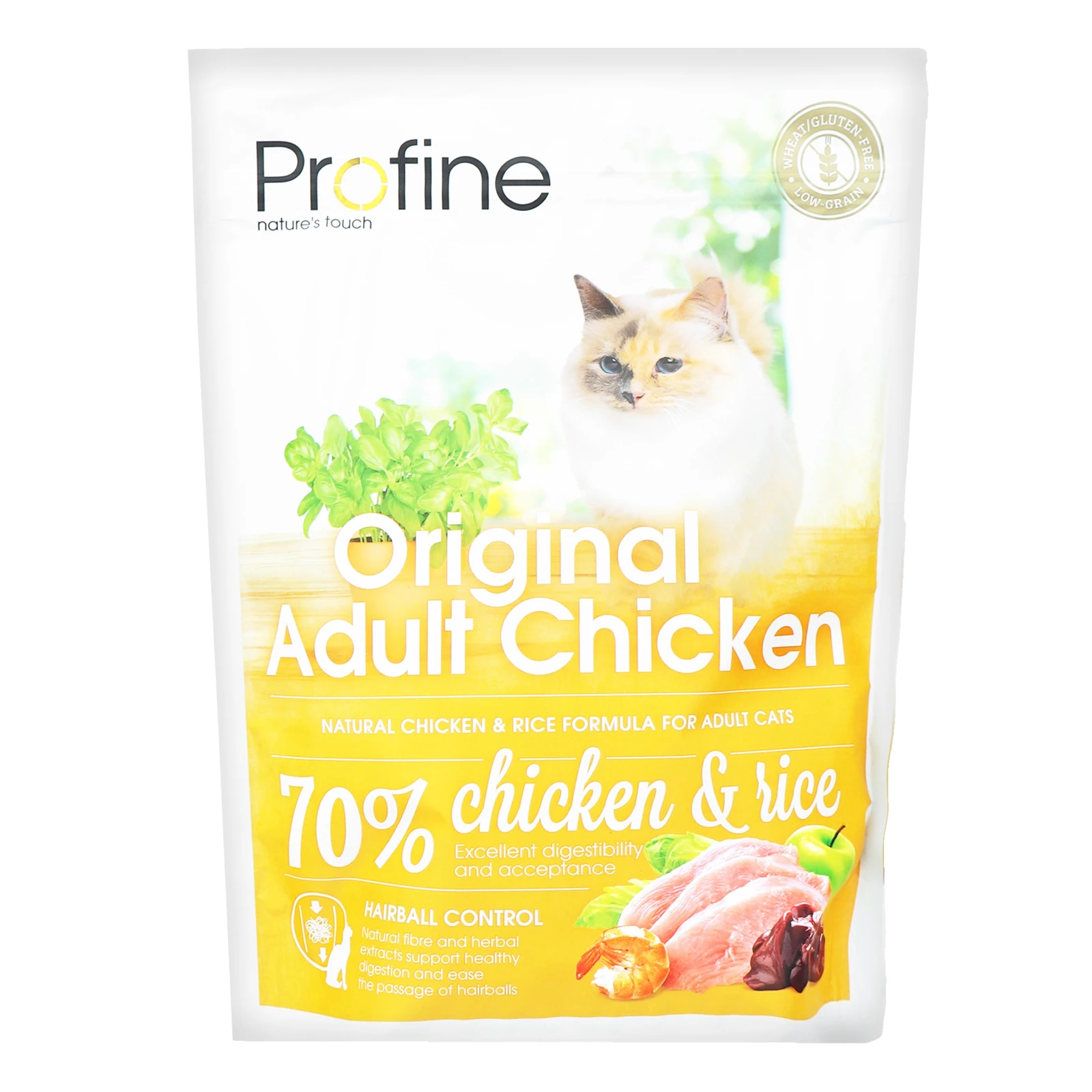 Корм сухий Profine Original з куркою та рисом для дорослих котів 300г Фото №:1