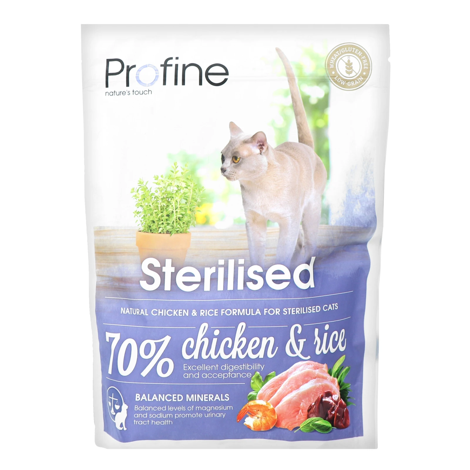 Корм сухий Profine Sterilised з куркою та рисом для стерилізованих котів 300г Фото №:1