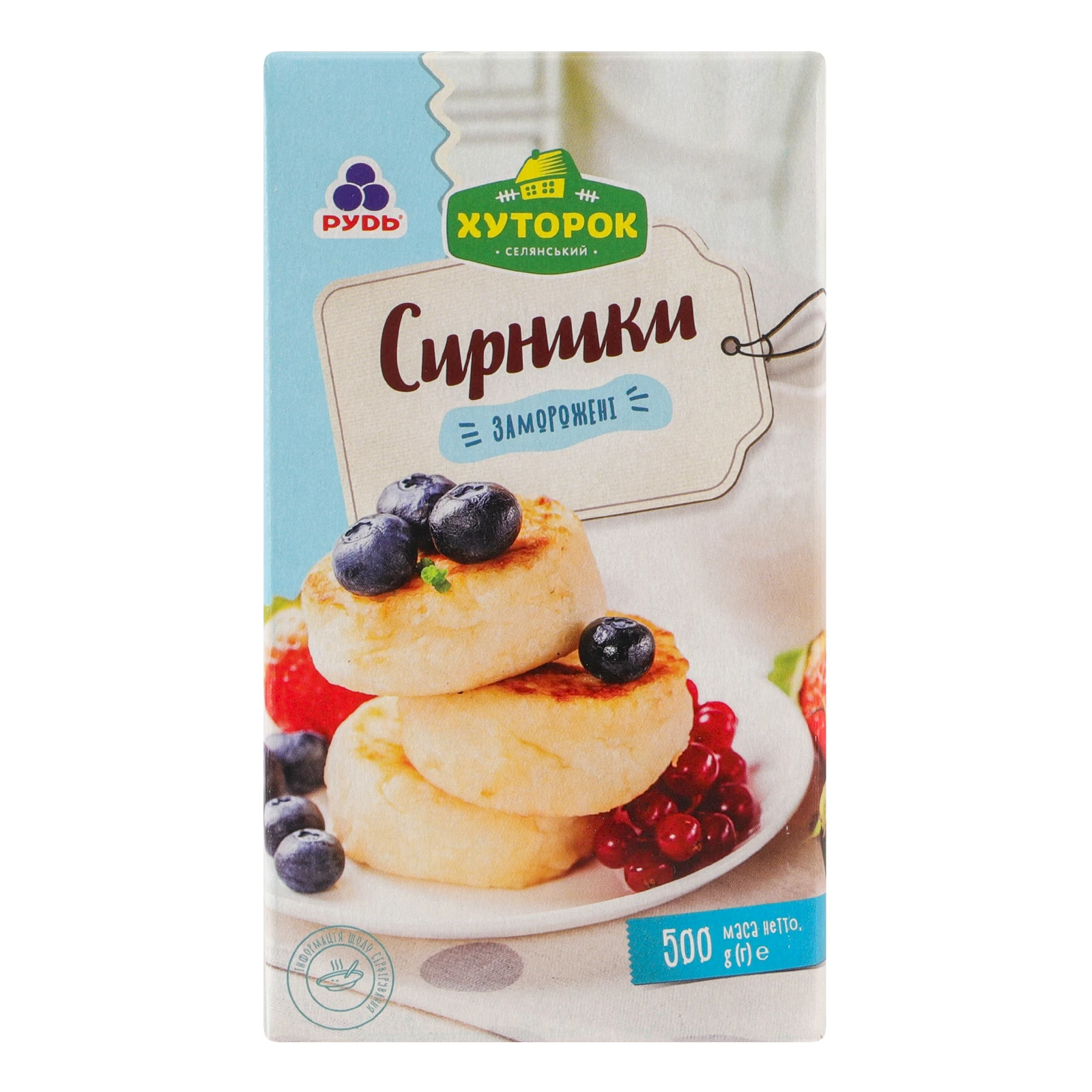Сирники Хуторок заморожені 500г Фото №:1