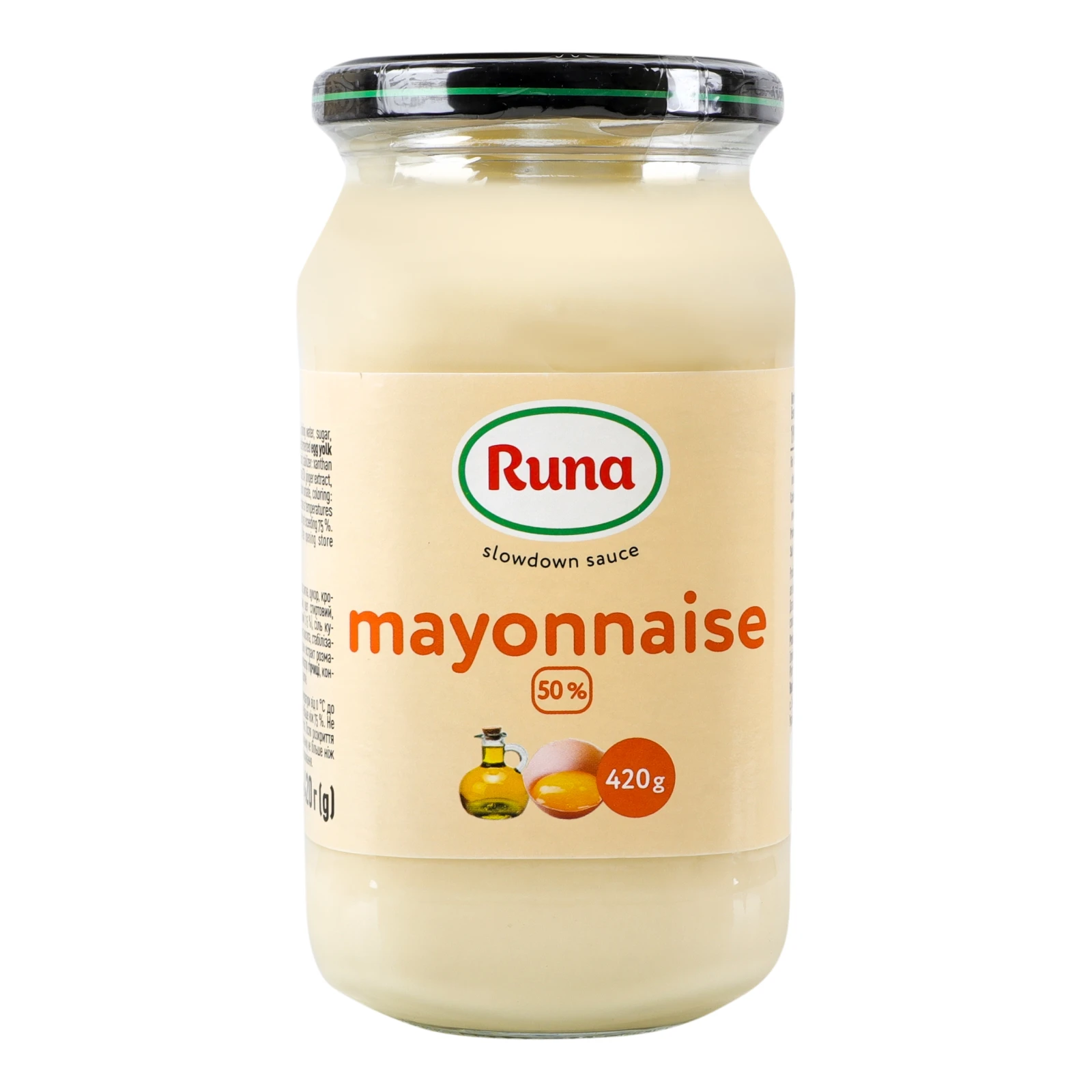 Майонез Руна 50% 420г Фото №:1
