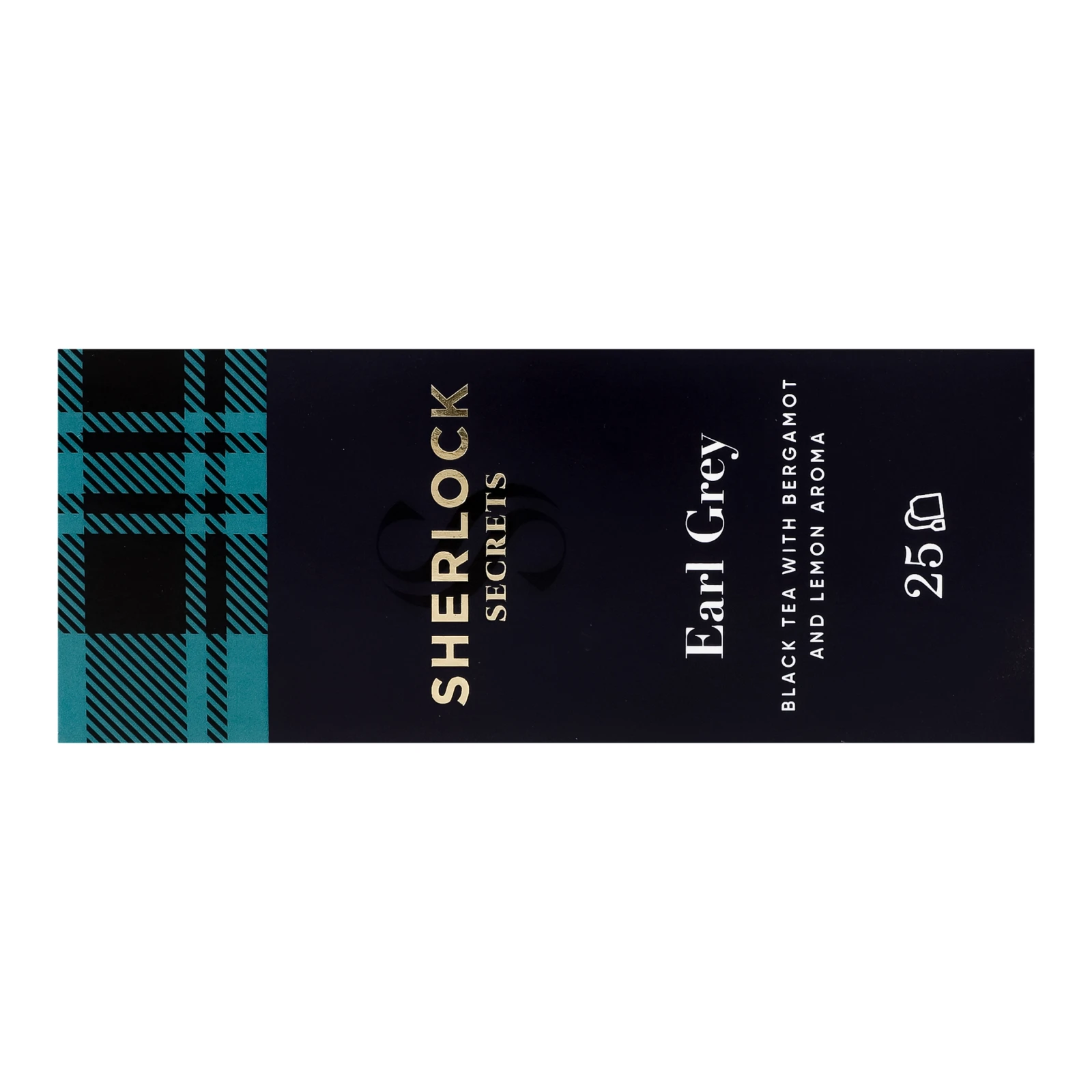 Чай Sherlock Secrets Earl Grey чорний байховий з ароматом бергамоту та лимону 25х2г фото 2