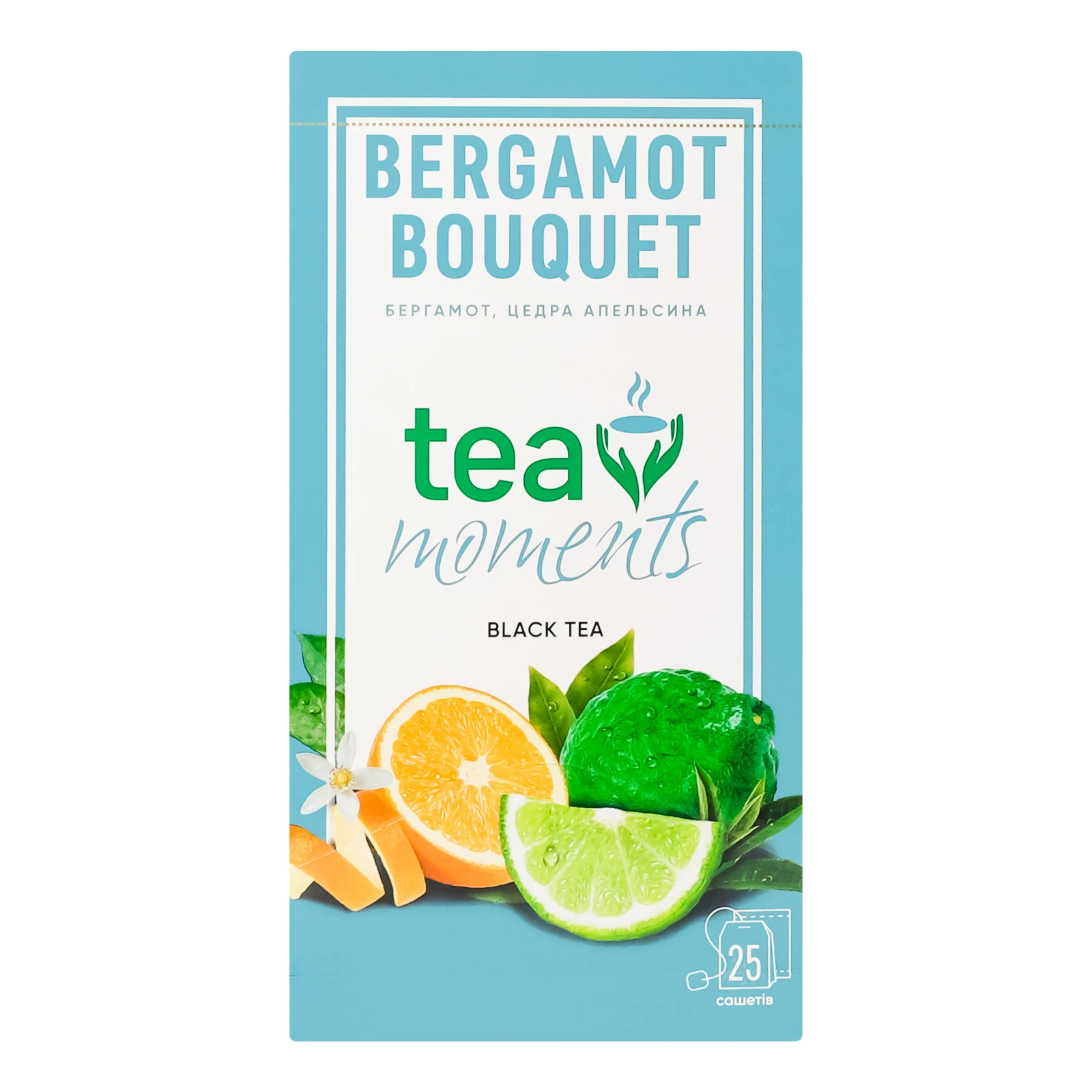 Чай Tea Moments Bergamot Bouquet чорний байховий 25*1.8г/уп Фото №:1