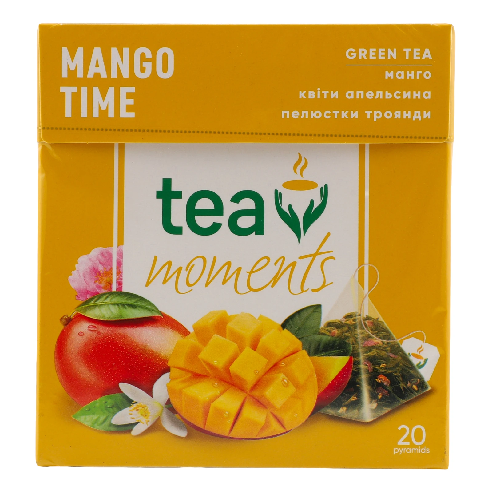 Чай Tea Moments Mango Time зелений байховий 20х1.7г