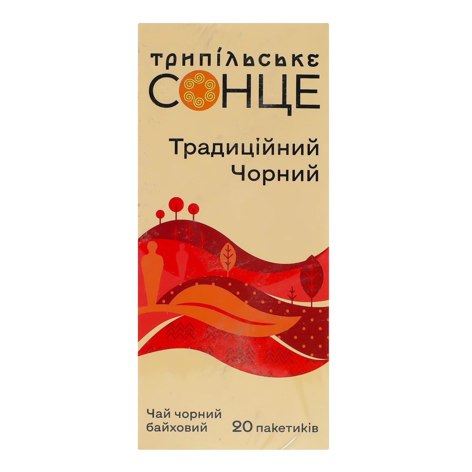 Чай Трипільське Сонце чорний байховий Традиційний 20х1.8г Фото №:1