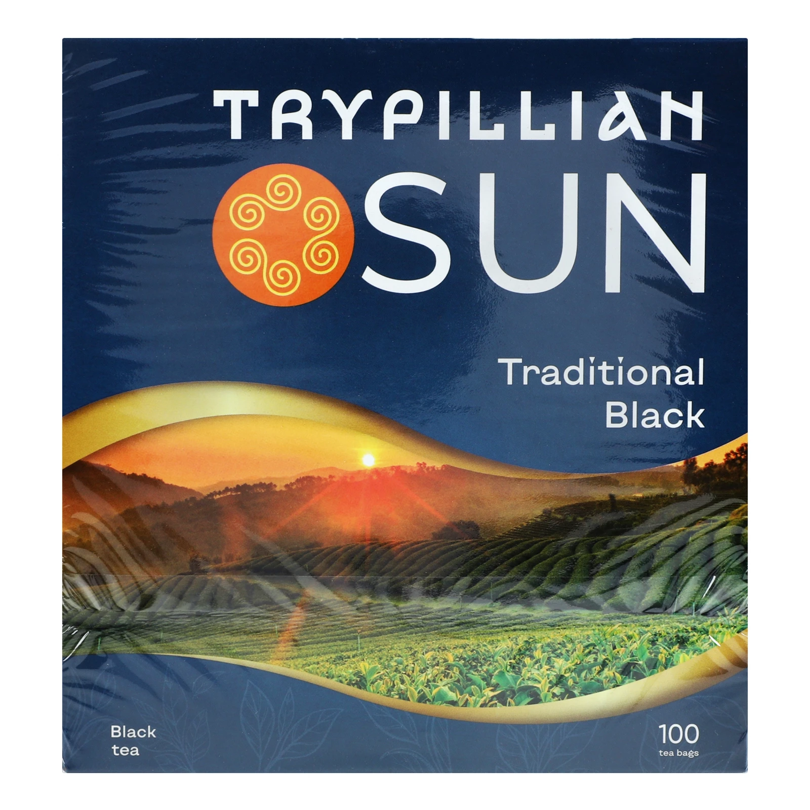 Чай Трипільське Сонце чорний байховий Традиційний 100х1.8г Фото №:2