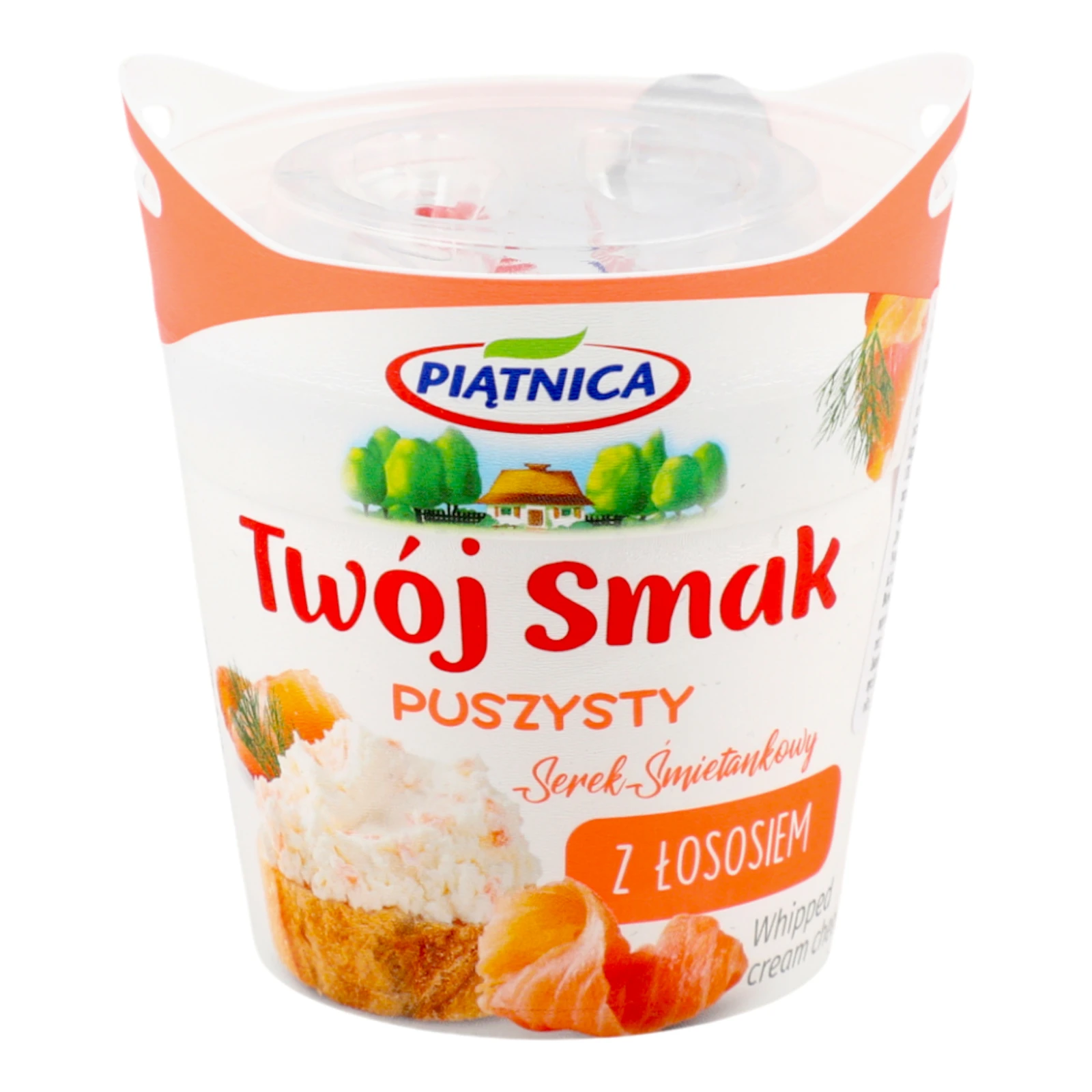 Крем-сир Piatnica Twoj Smak збитий вершковий з лососем 60% 150г 