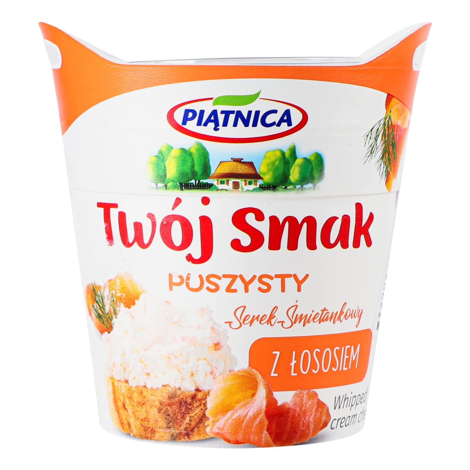 Крем-сир Piatnica Twoj Smak збитий вершковий з лососем 60% 150г  Фото №:1