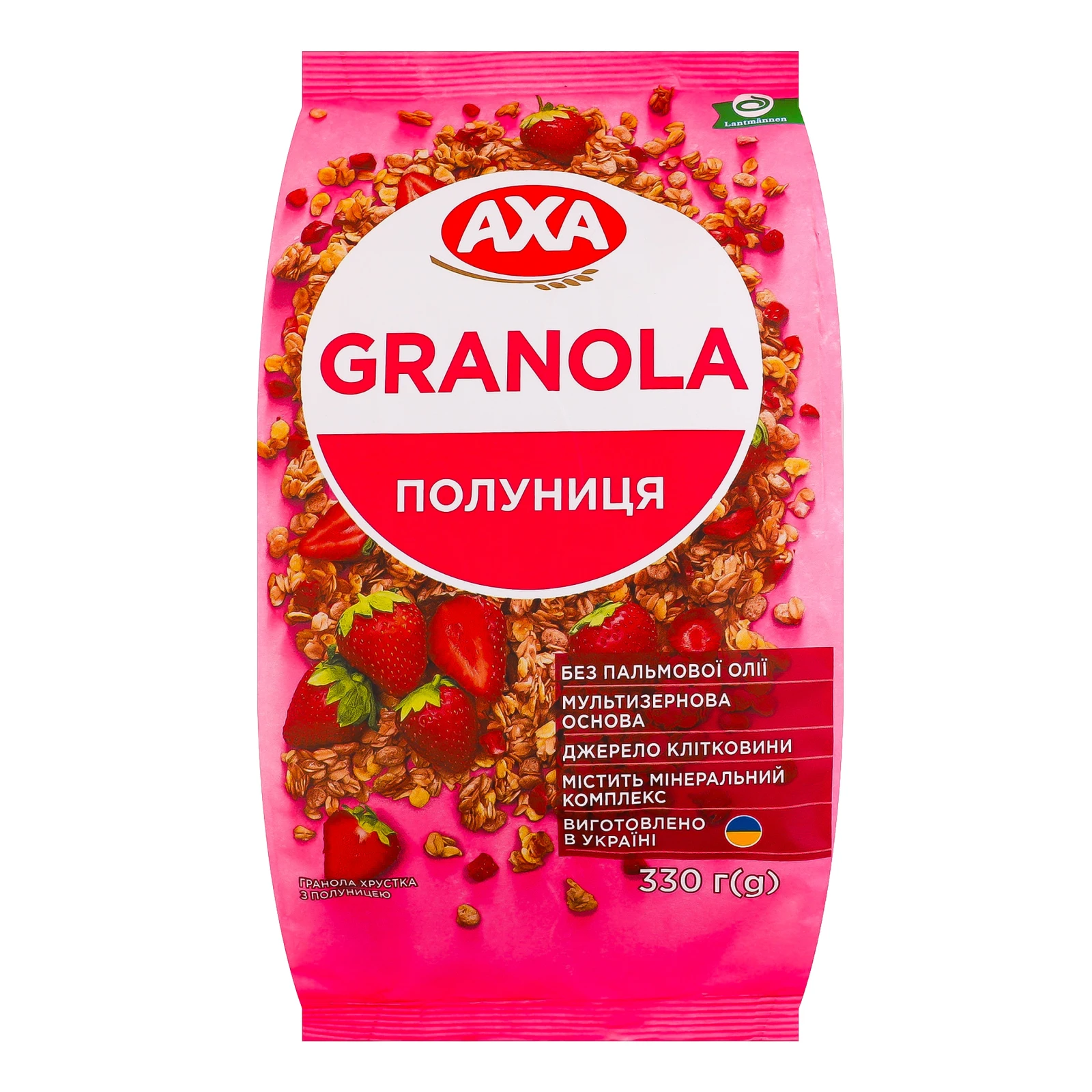Гранола Axa хрустка Полуниця 330г Фото №:1