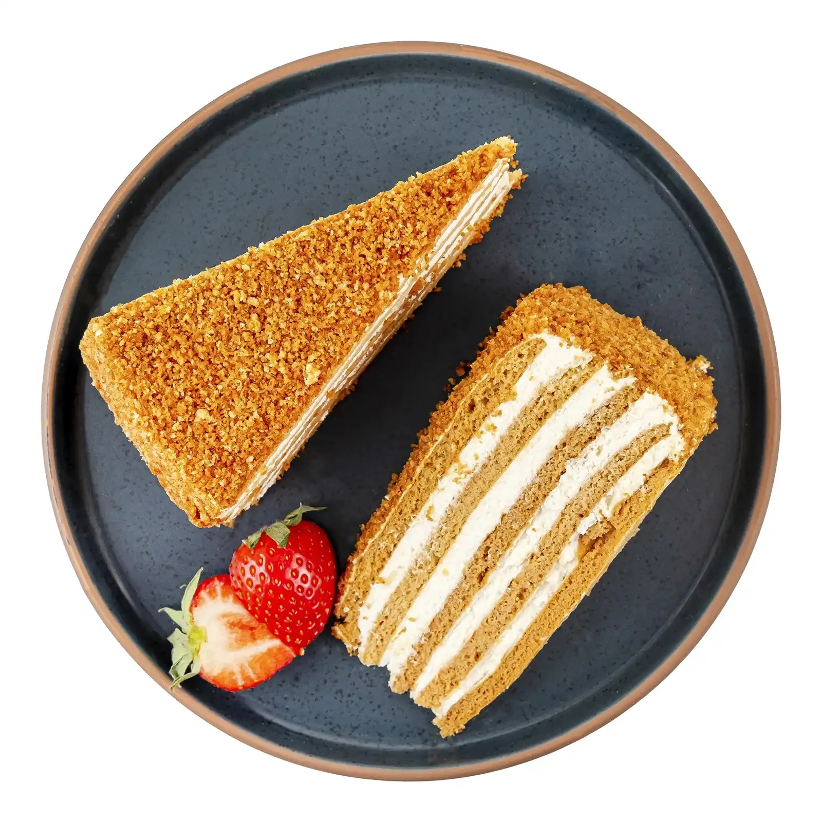 Торт Медовик домашній нарізаний Фото №:1