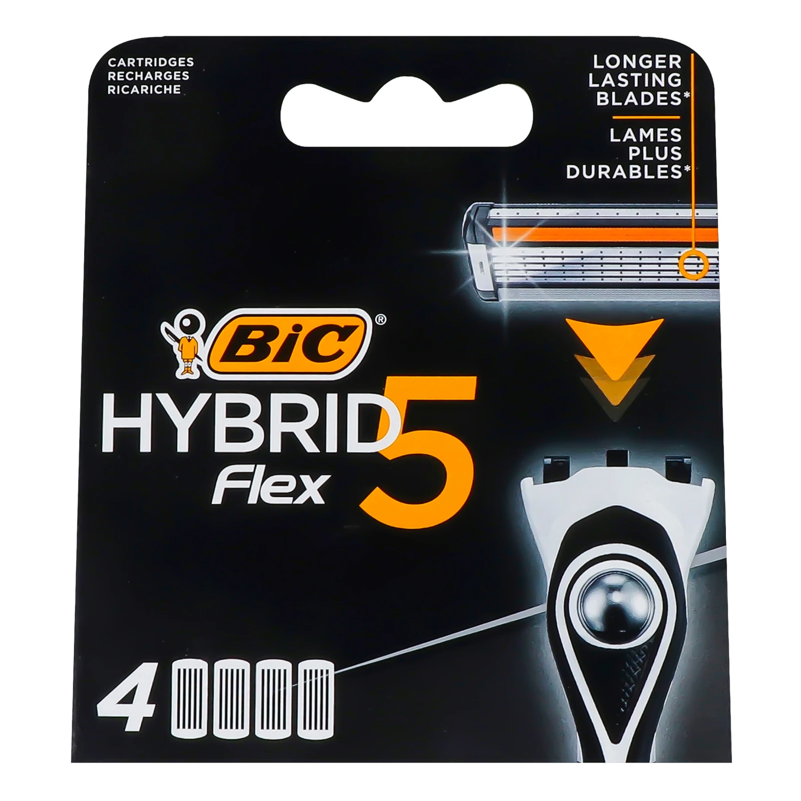 Касети змінні Bic Hybrid flex 5-лезові 4шт/уп Фото №:1