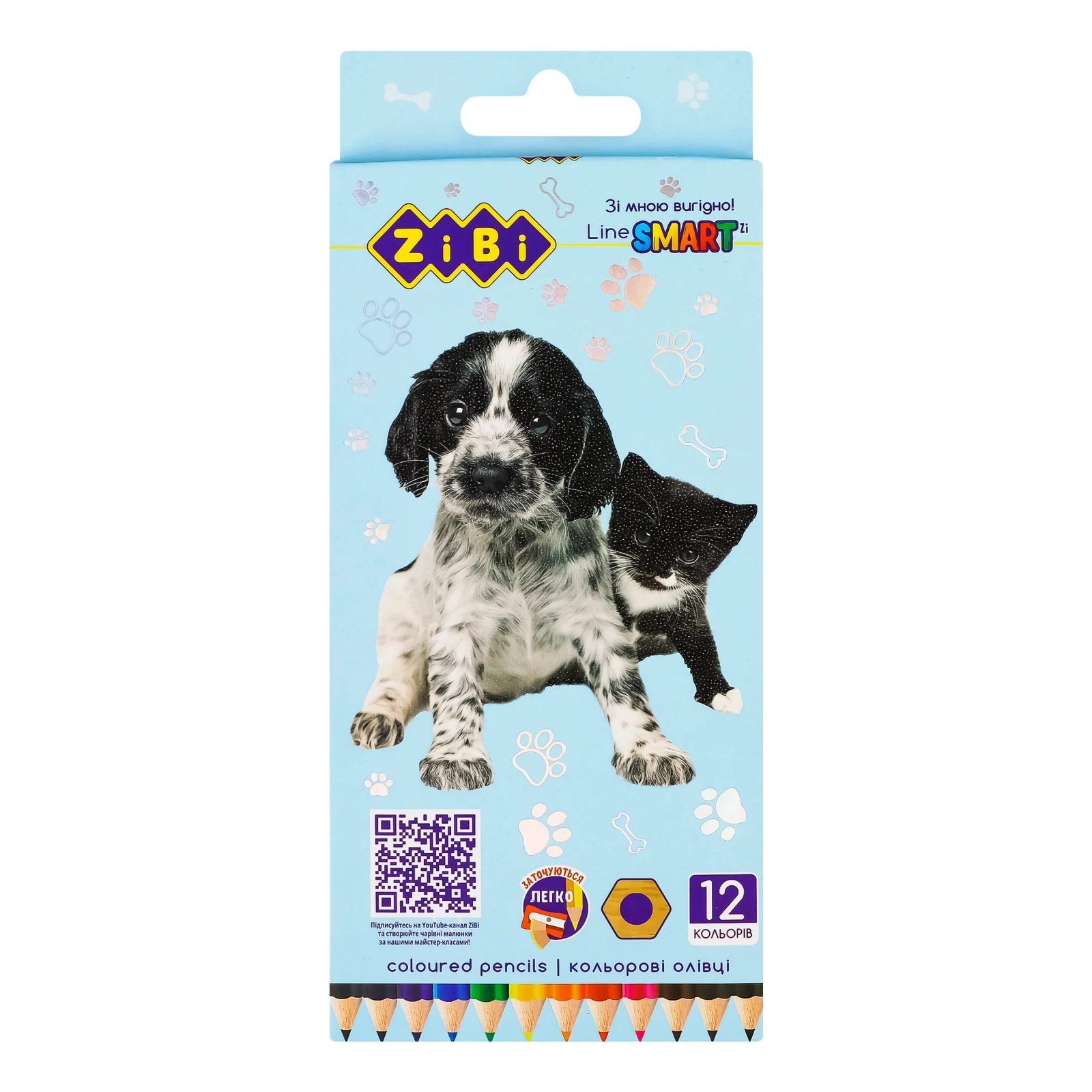 Набір олівців ZiBi Smart line №ZB.2427 кольорових 12 кольорів 1шт Фото №:1