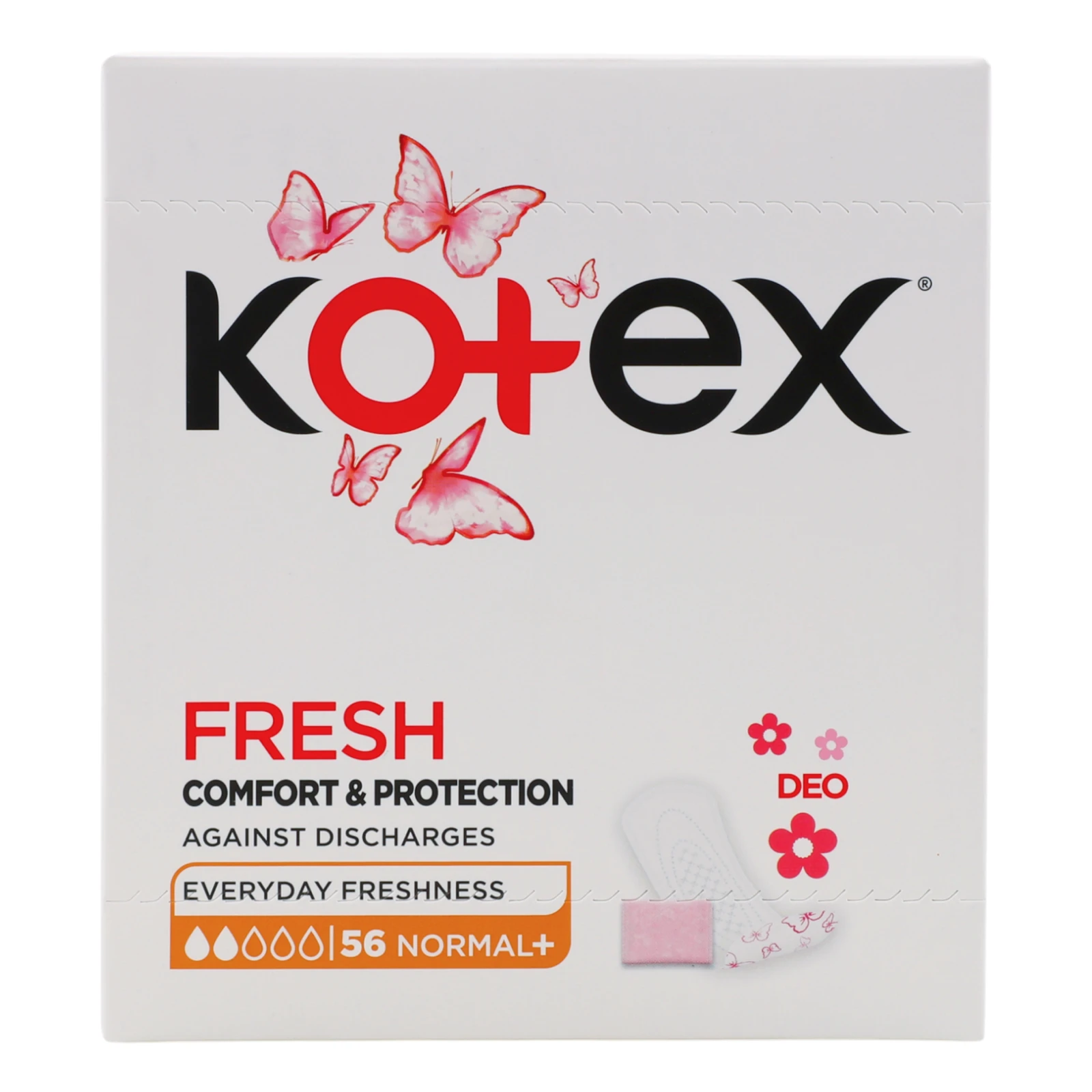 Прокладки щоденні Kotex Normal Plus Deo жіночі гігієнічні 56шт/уп Фото №:2