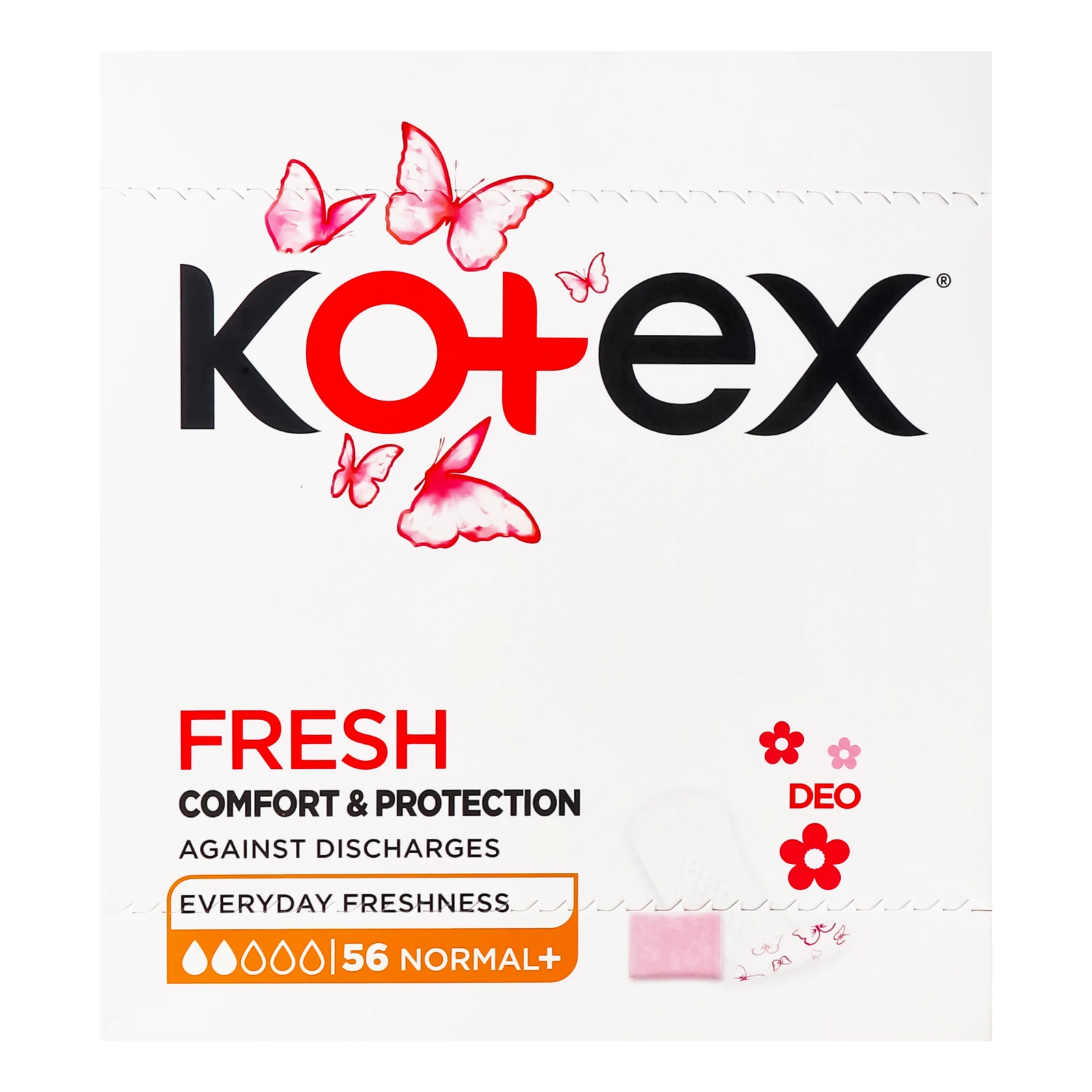 Прокладки щоденні Kotex Normal Plus Deo жіночі гігієнічні 56шт/уп Фото №:1