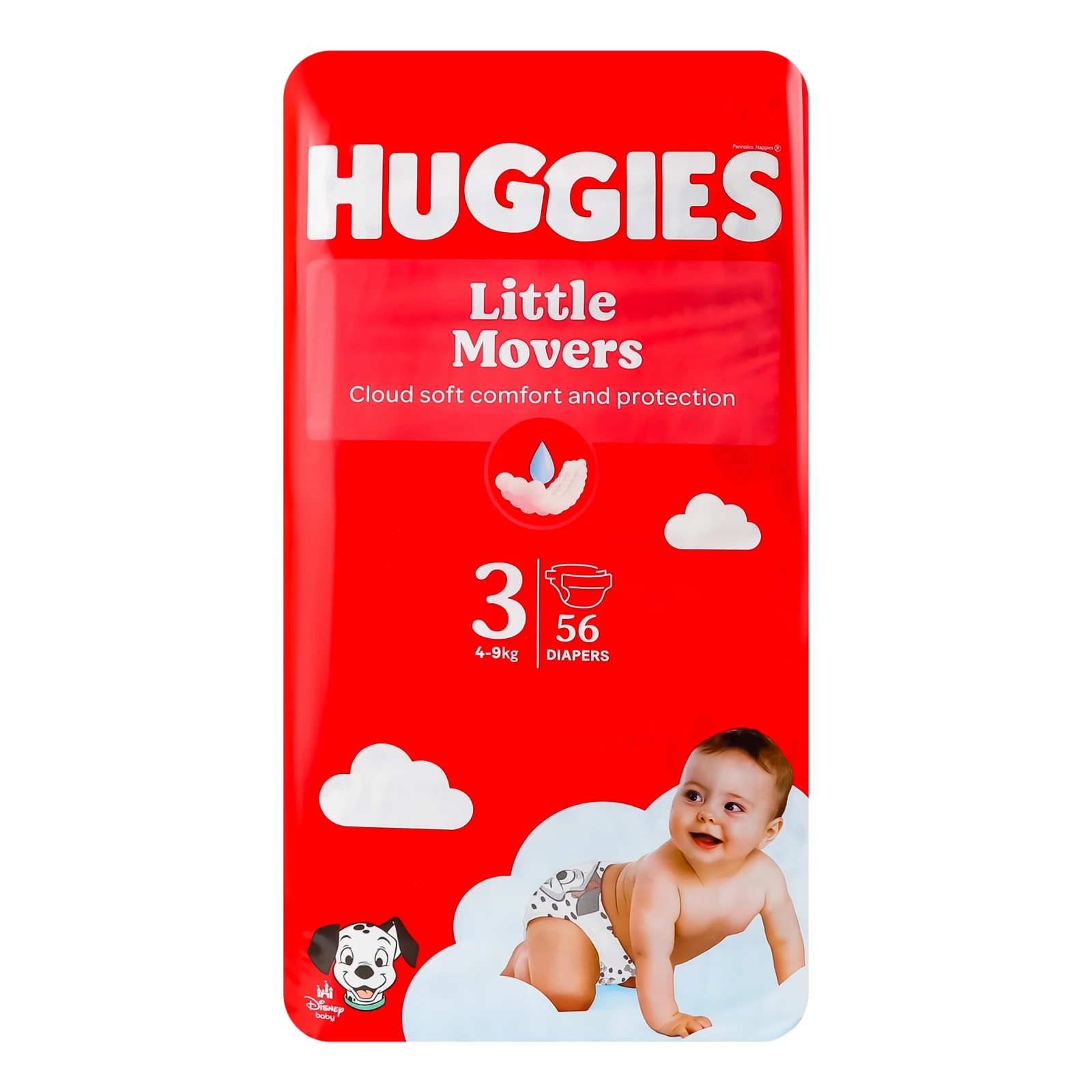 Підгузники Huggies Little Movers 3 4-9кг дитячі 56шт/уп Фото №:1