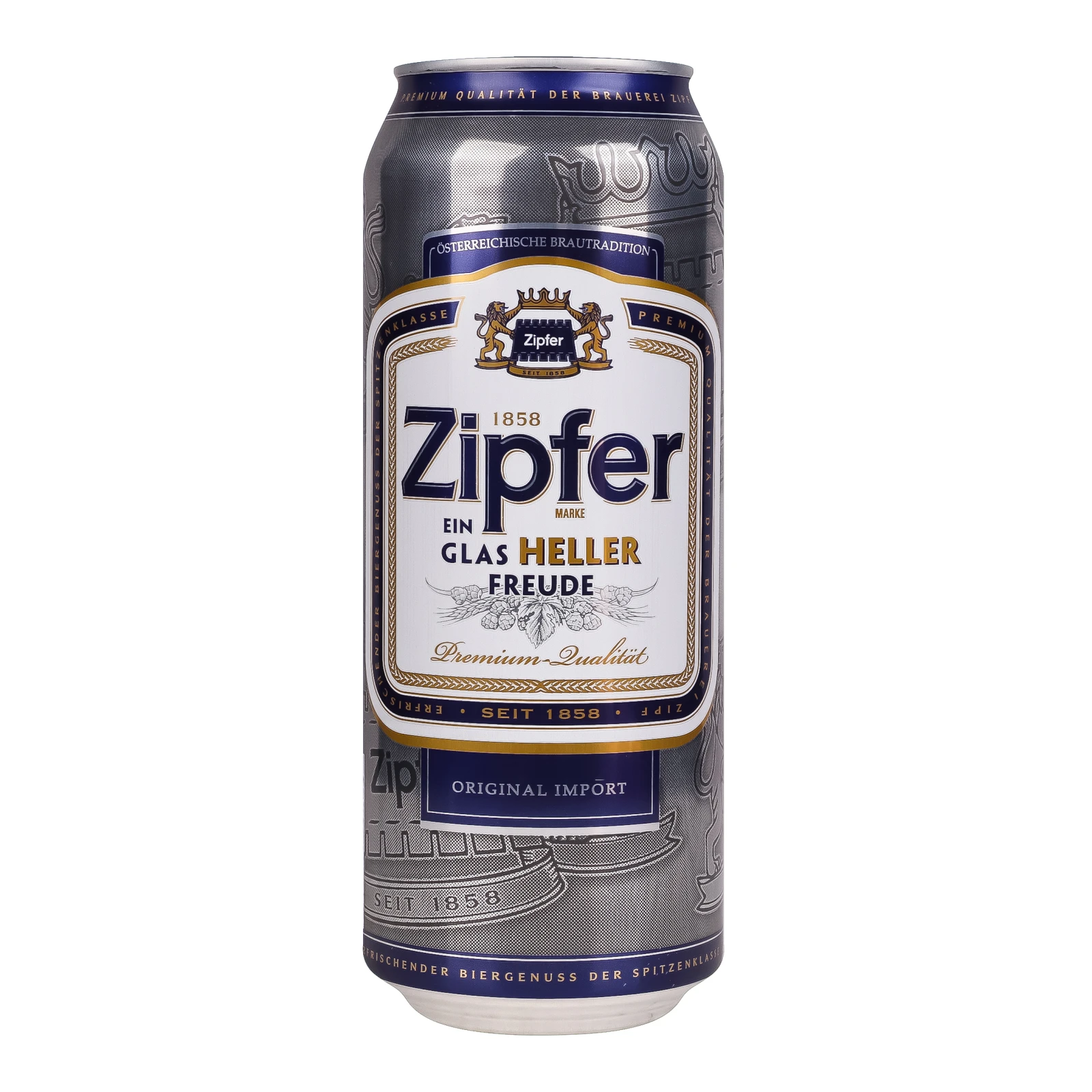 Пиво Zipfer Original Heller світле фільтроване пастеризоване 5.4% 0.5л Фото навігації №:1