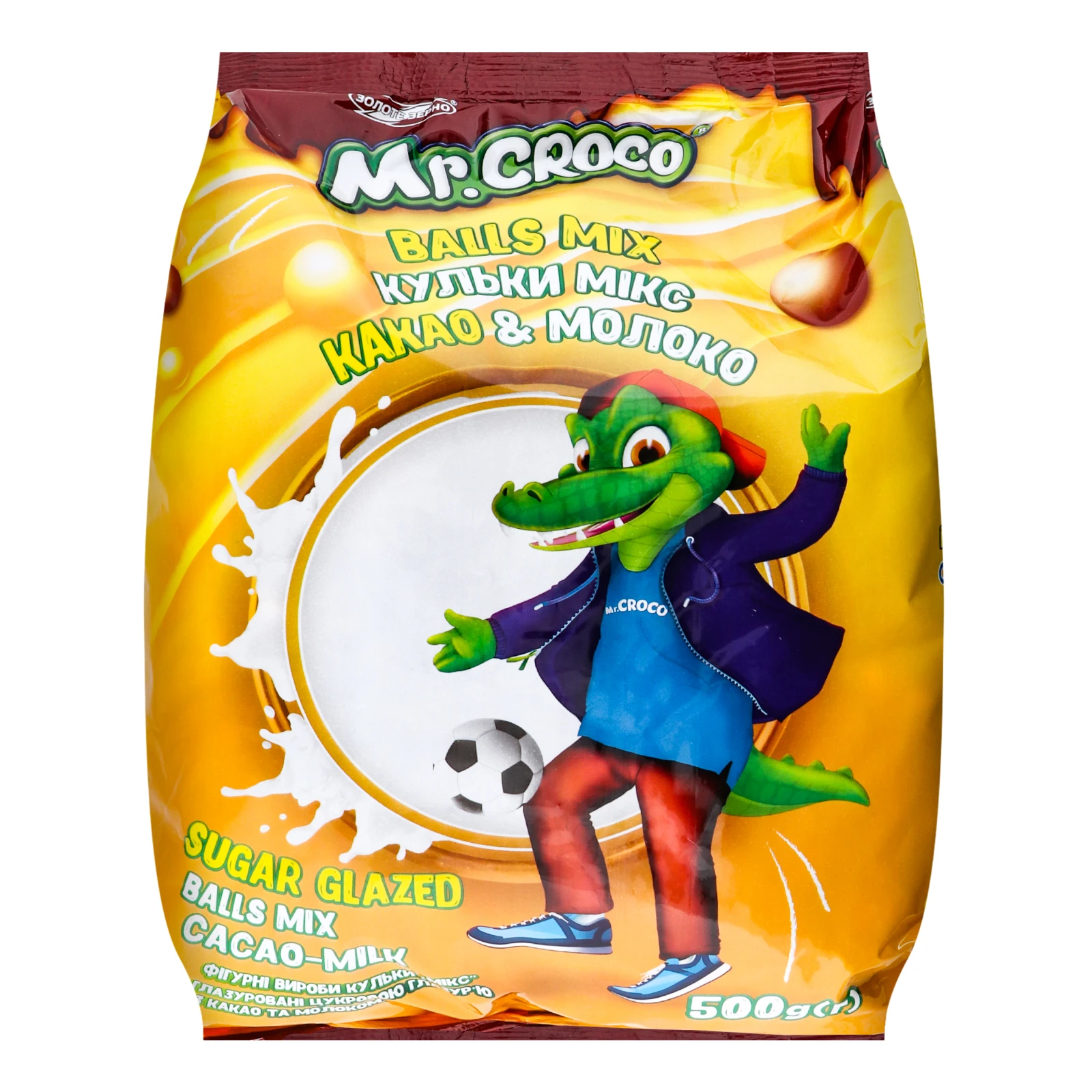 Сніданок сухий Mr. Croco кульки Mix Какао&Молоко 500г Фото №:1