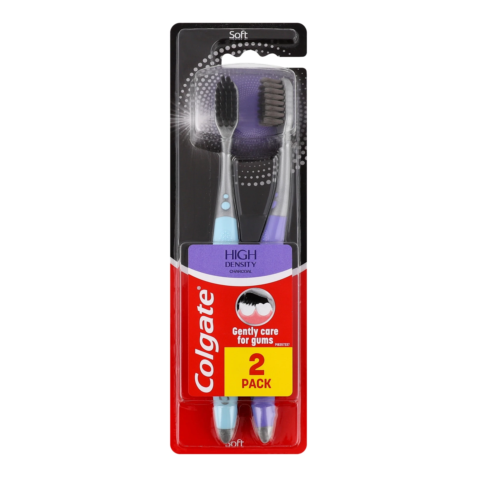 Щітка зубна Colgate High Density Charcoal Soft Фото №:1