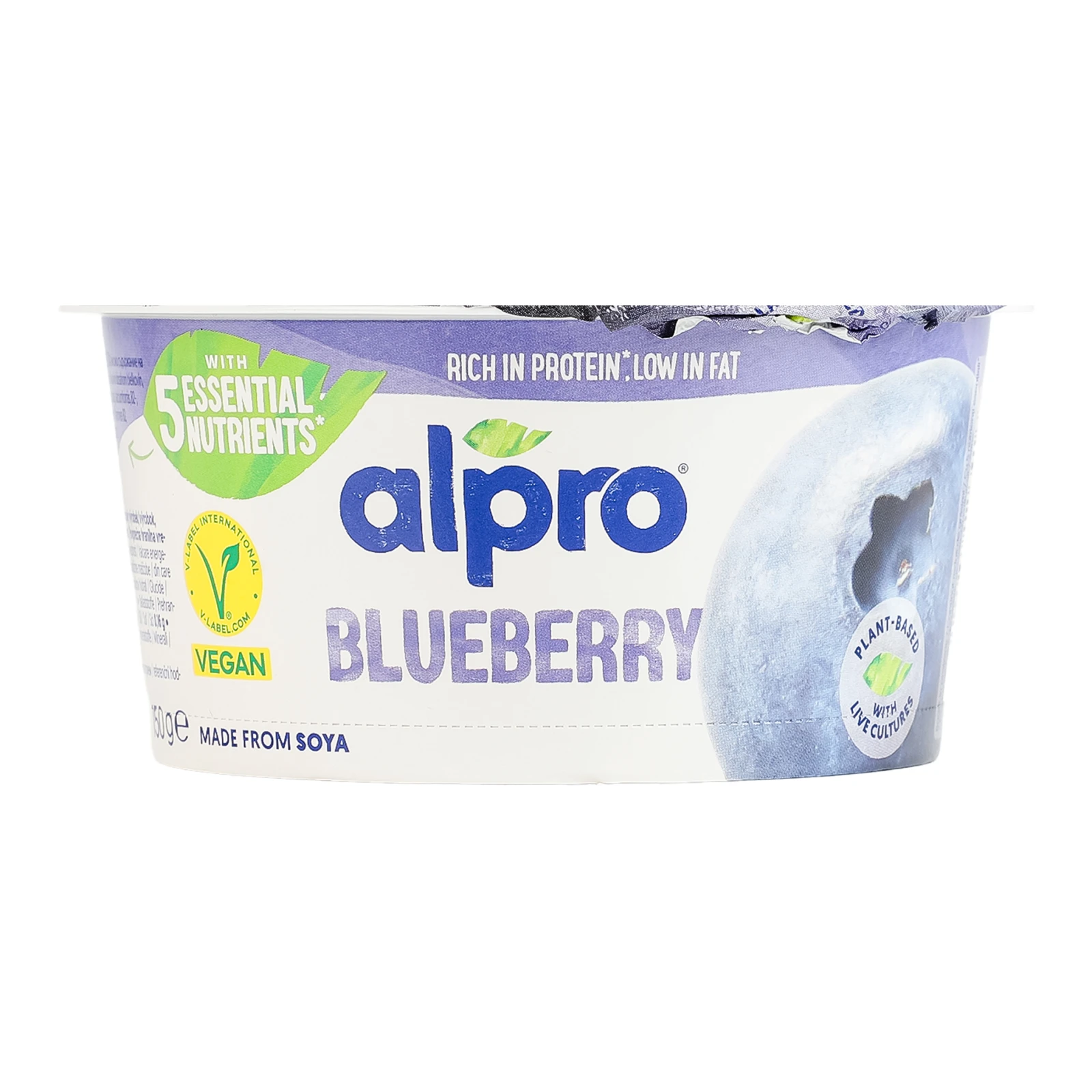 Продукт соєвий Alpro ферментований з чорницею 150г Фото №:1