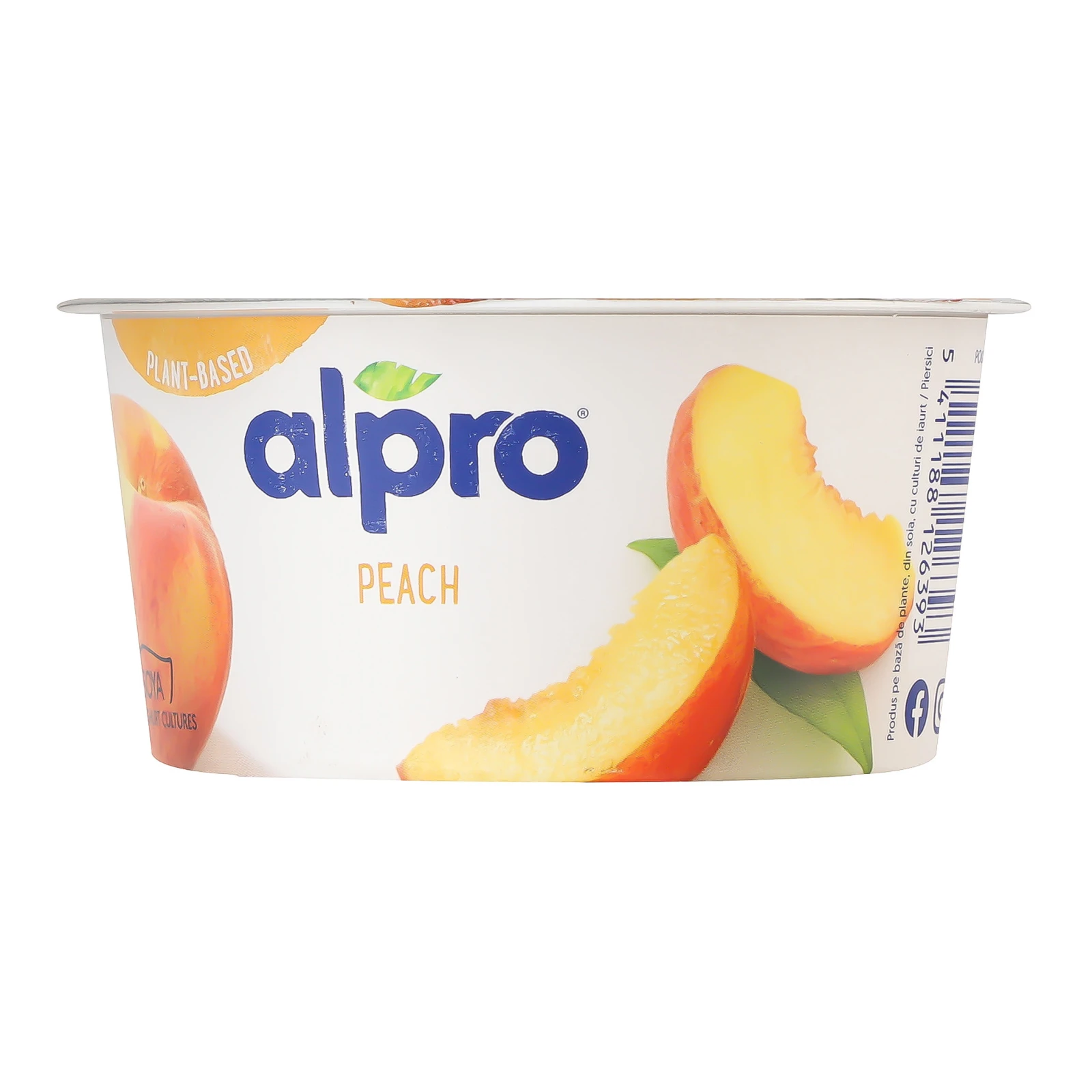 Продукт соєвий Alpro Peach ферментований 150г Фото навігації №:1