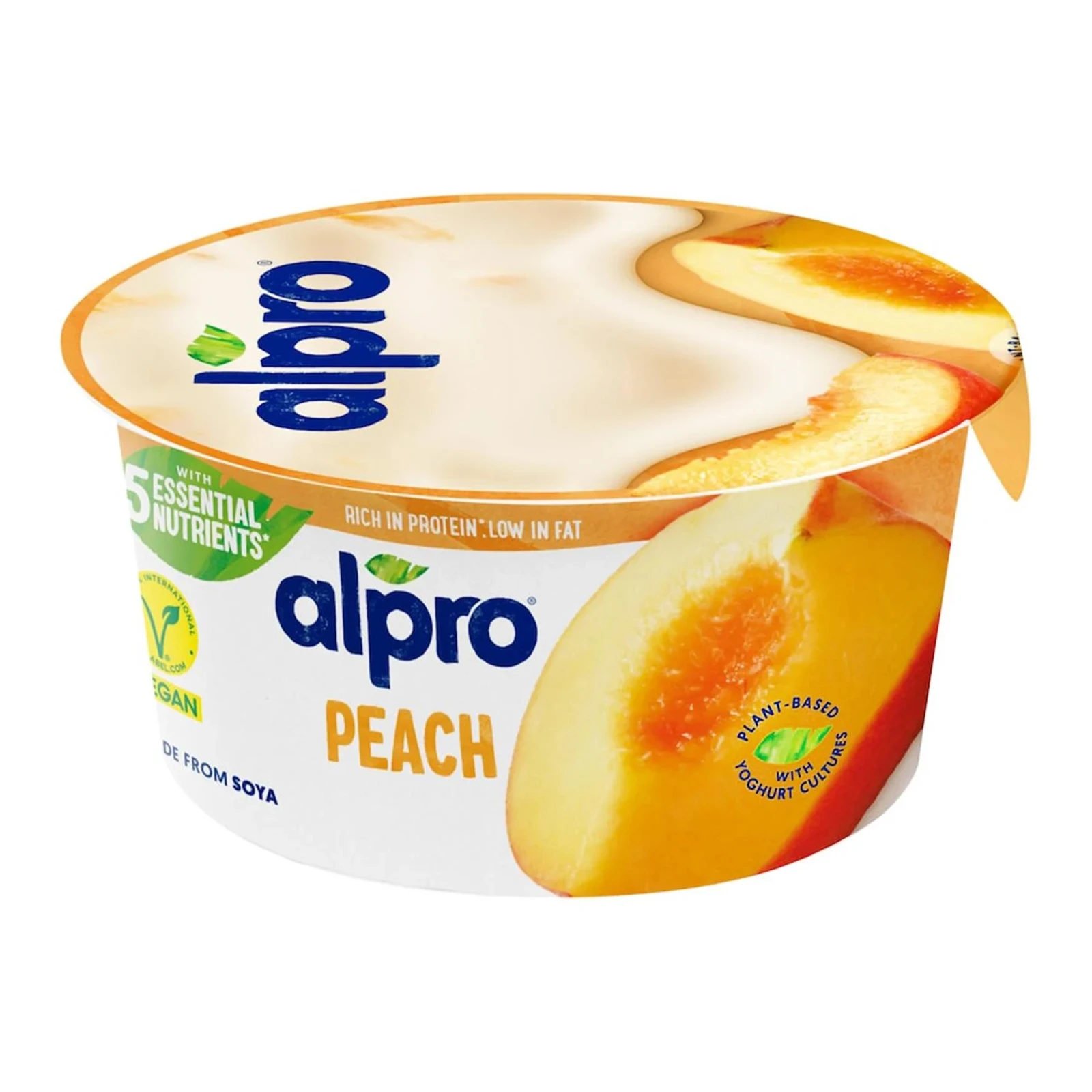 Продукт соєвий Alpro Peach ферментований 150г Фото №:1