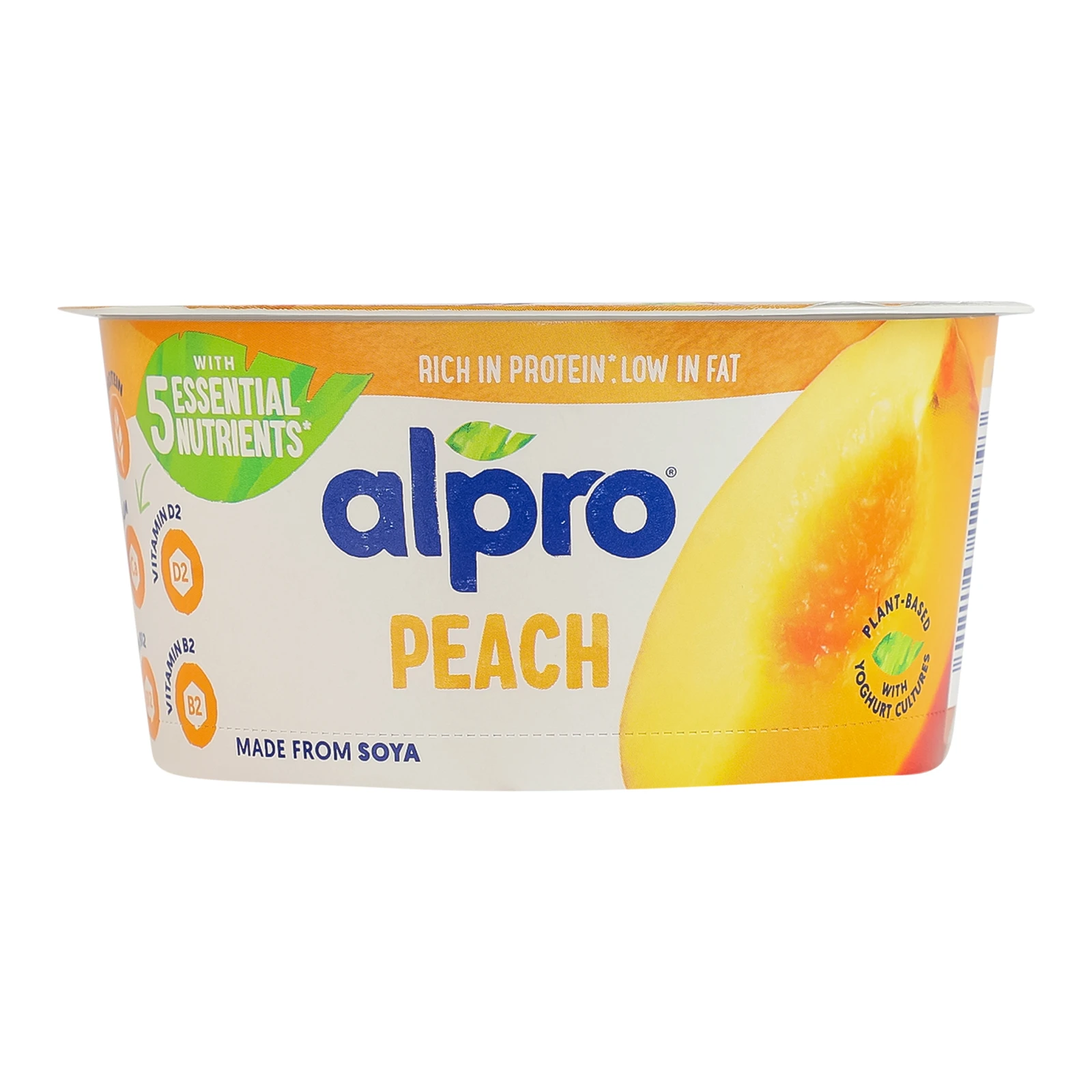 Продукт соєвий Alpro ферментований з персиком 150г Фото №:1