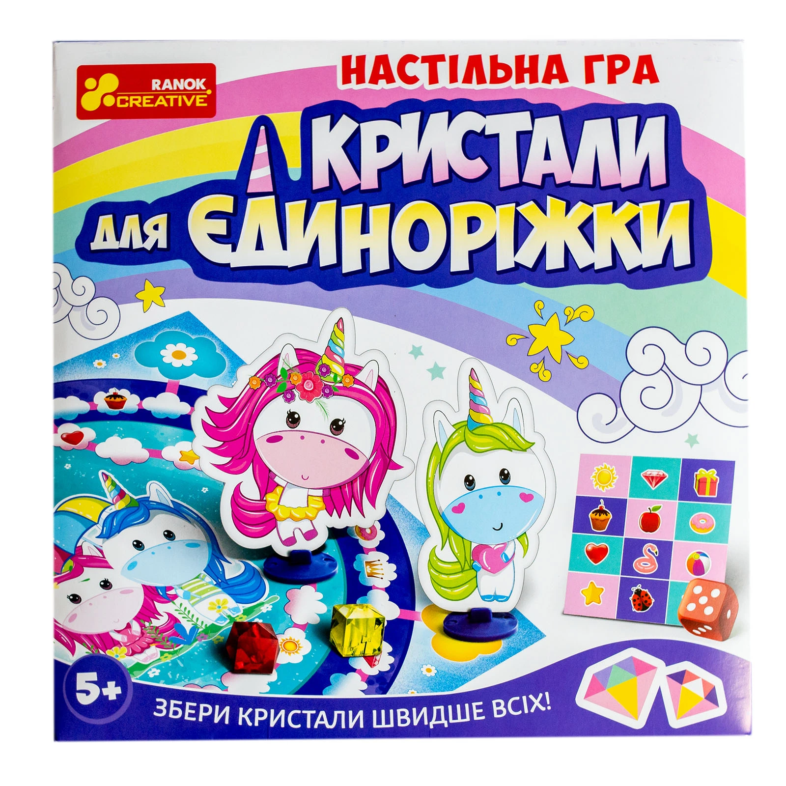 *Гра настільна Ranok Creative Кристали для Єдинорожки Фото №:1
