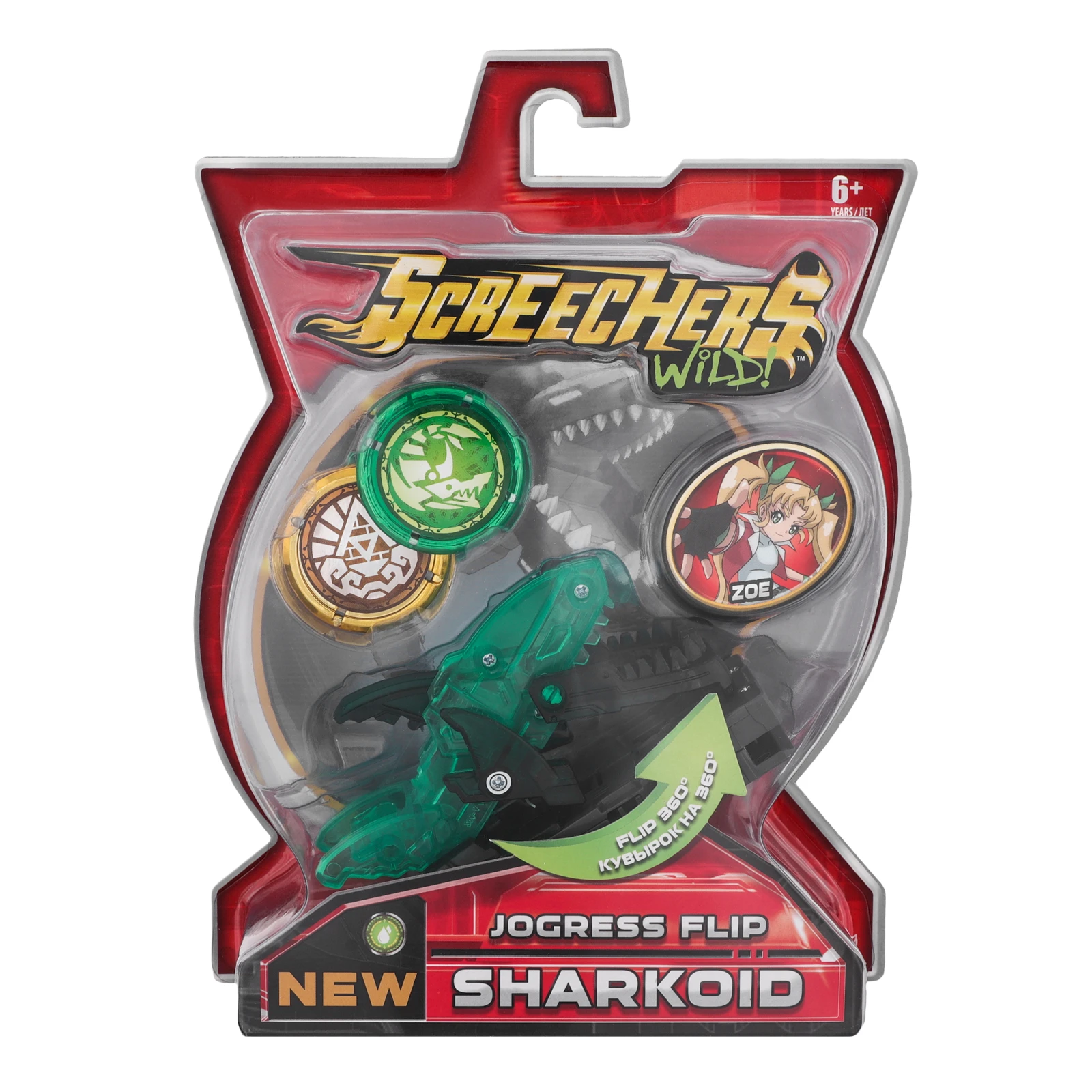 Машинка-трансформер Screechers Wild Sharkoid №EU684204 для дітей від 6-ти років 1шт Фото №:1