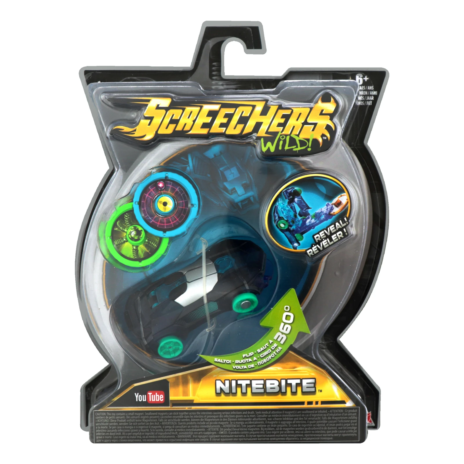 Машинка-трансформер Screechers Wild Nitebite №EU683115 для дітей від 6-ти років 1шт Фото №:1
