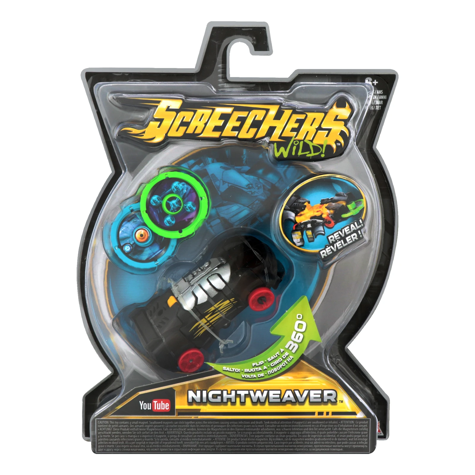 Машинка-трансформер Screechers Wild Nightweaver №EU683114 для дітей від 6-ти років 1шт Фото навігації №:1