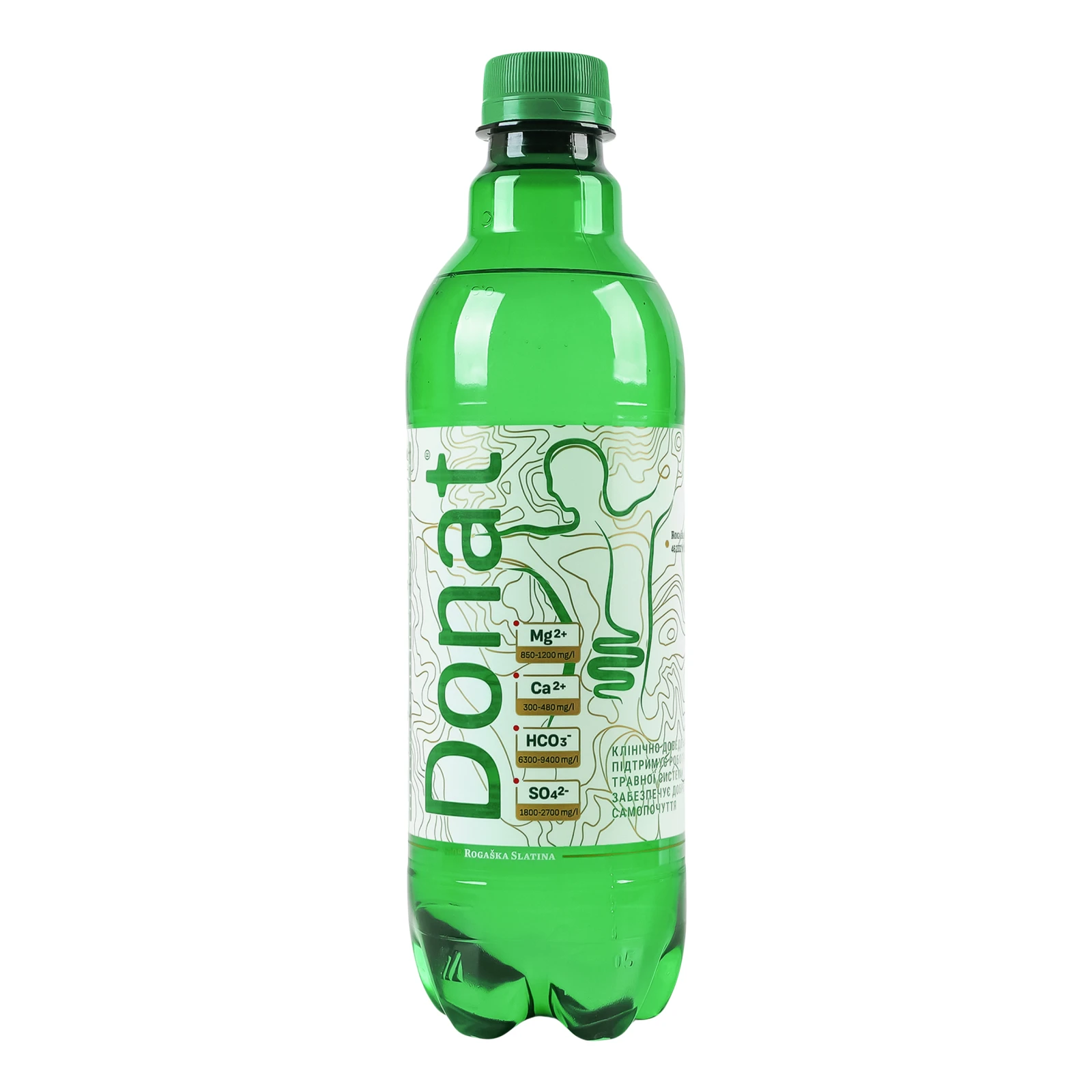 Вода мінеральна Donat Mg природна лікувальна газована 500мл Фото №:1