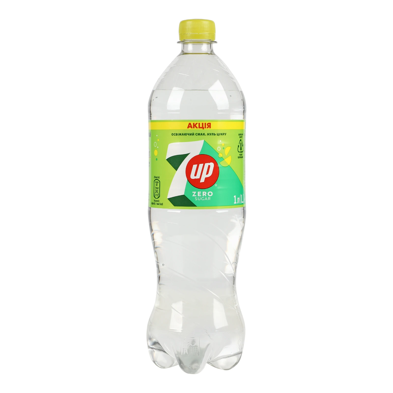 Напій 7UP Zero Sugar сильногазований безкалорійний на ароматизаторах 1л Фото №:1