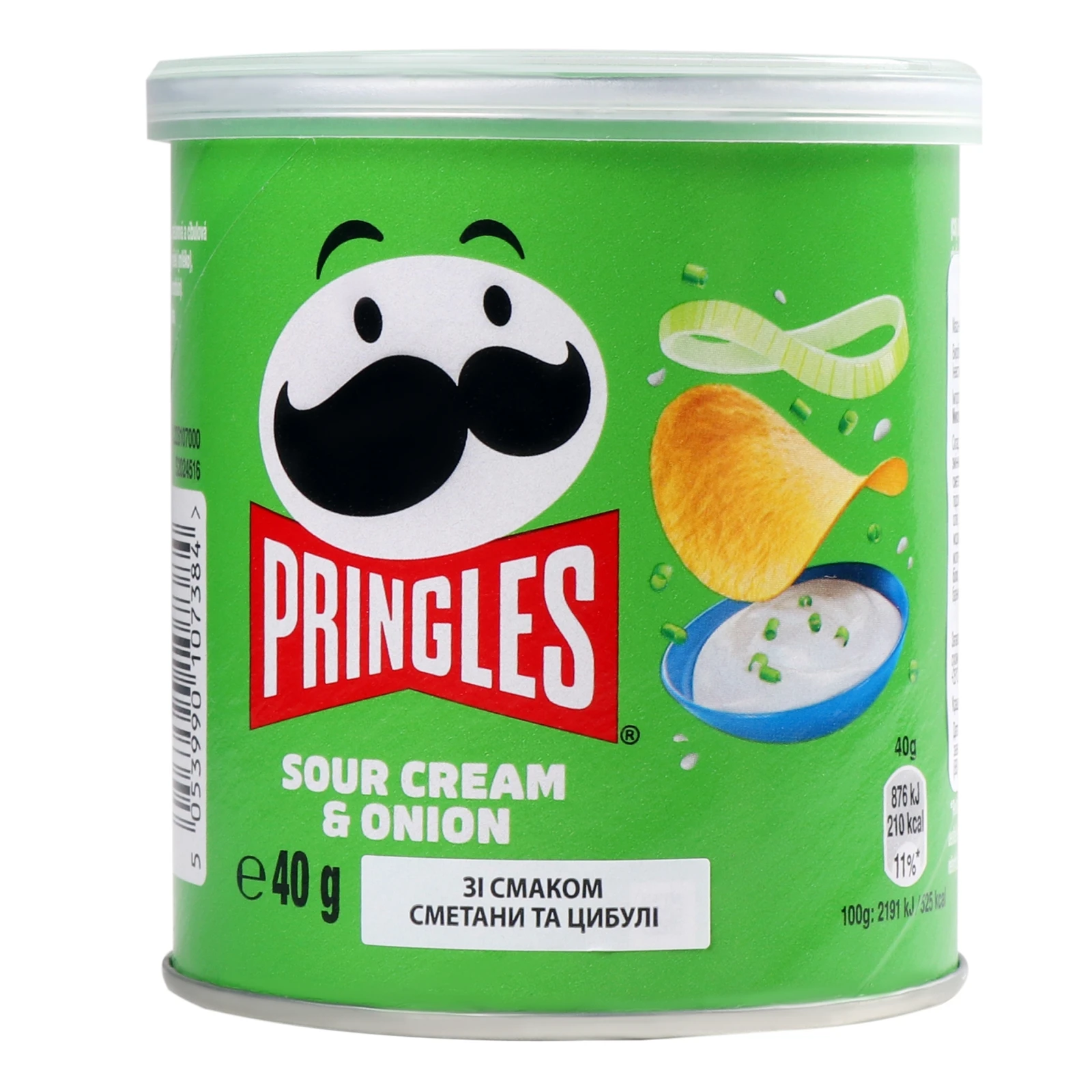 Чіпси Pringles картопляні зі смаком сметани та цибулі 40г Фото №:1