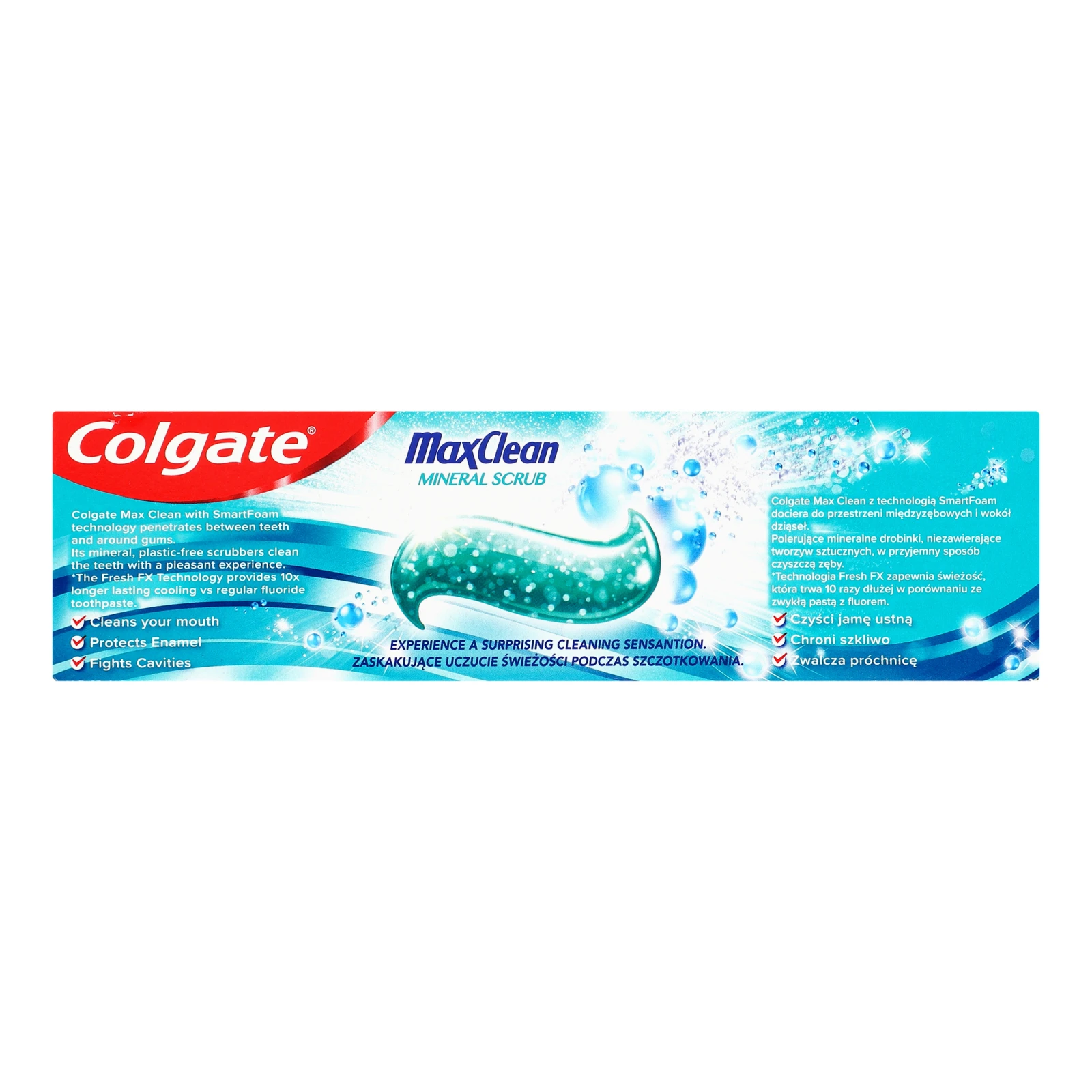 Паста зубна Colgate MaxClean Mineral Scrub Tingling Mint Фото №:2