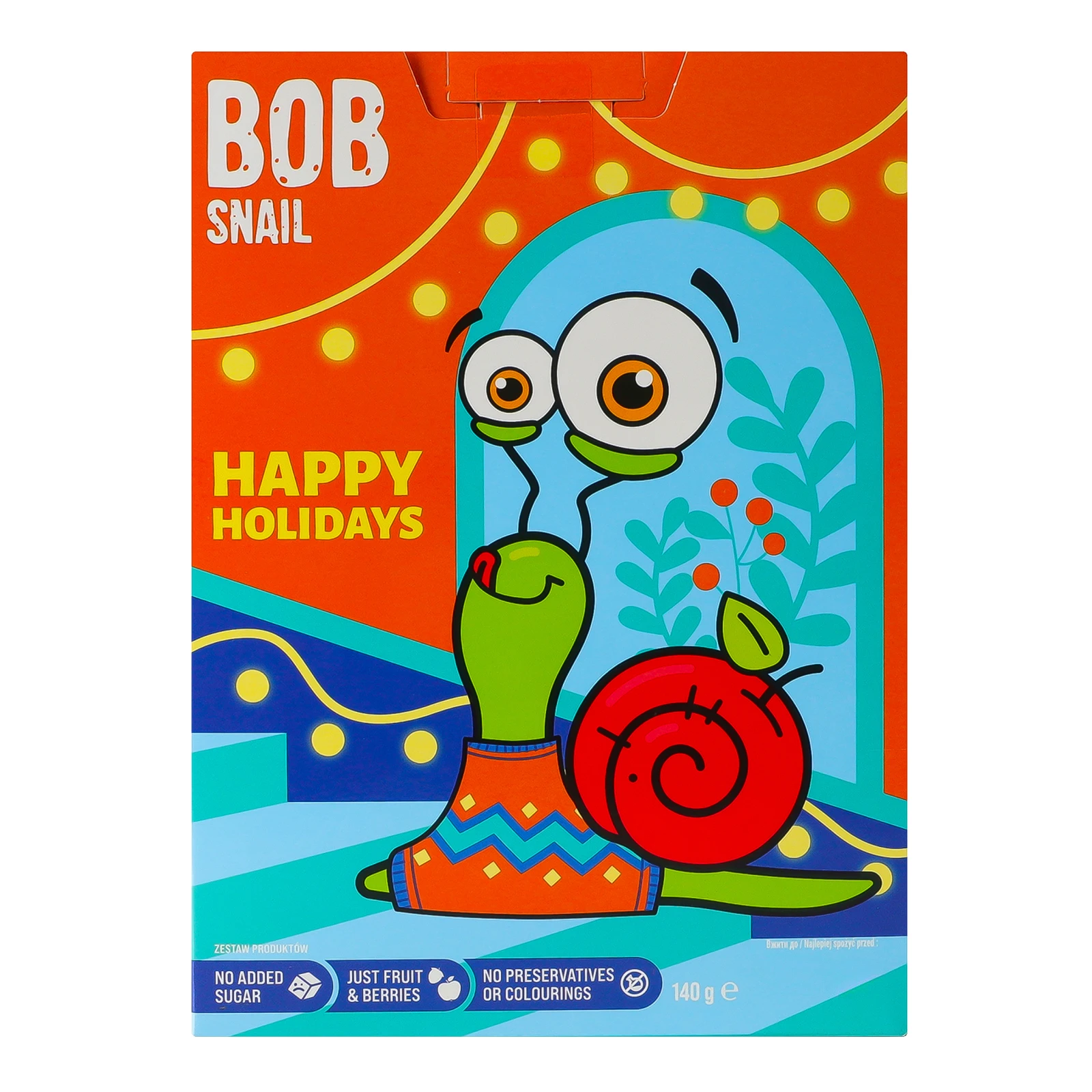 Набір кондитерських виробів Bob Snail Різдвяний бокс з іграшкою та стікером 140г Фото №:1