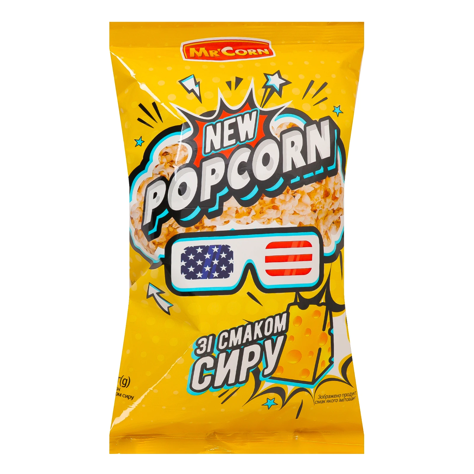 Попкорн Mr'Corn зі смаком сиру 70г Фото навігації №:1